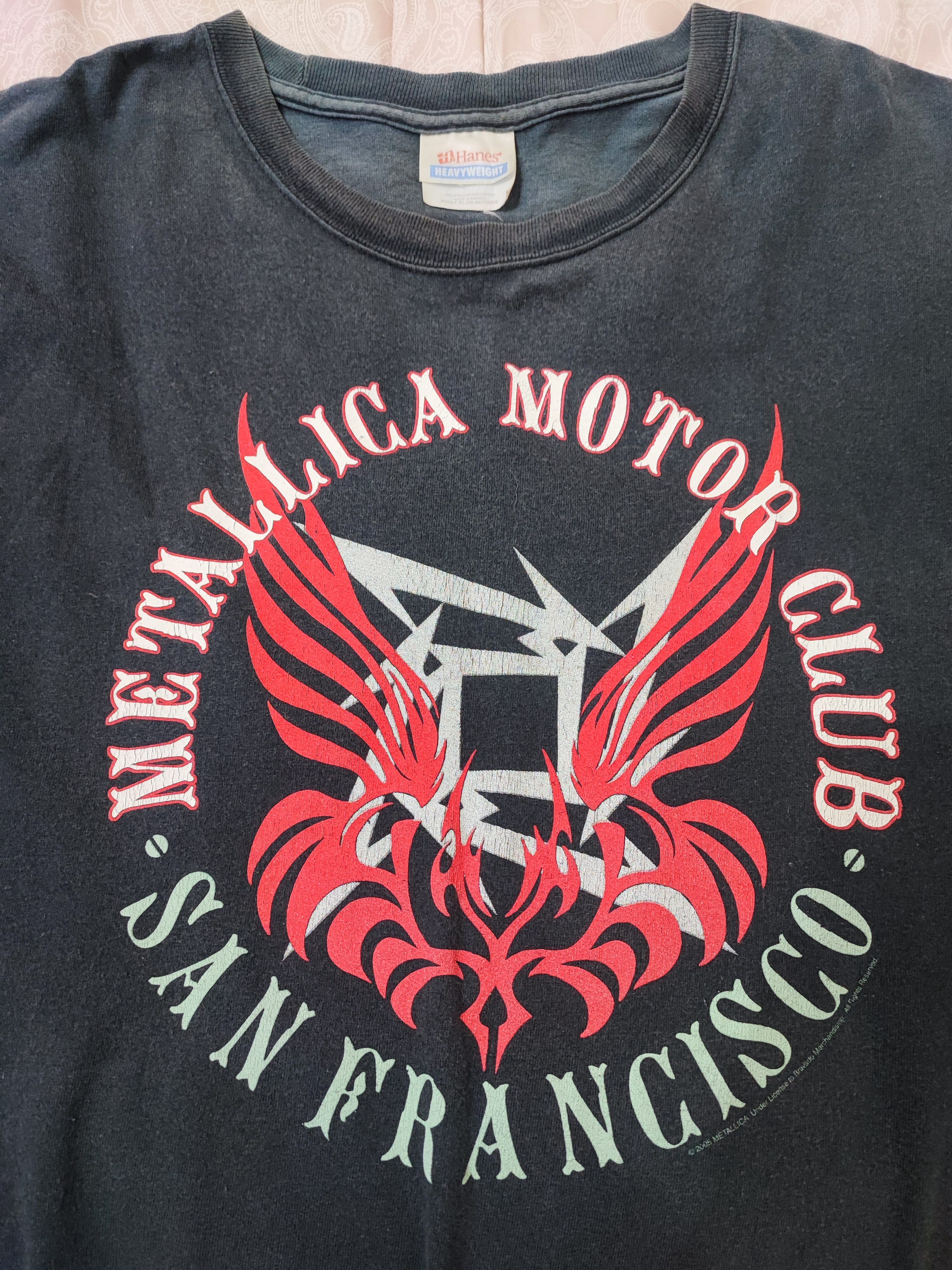 Vintage 2005 Band Tee Metallica Motor Club San Francisco