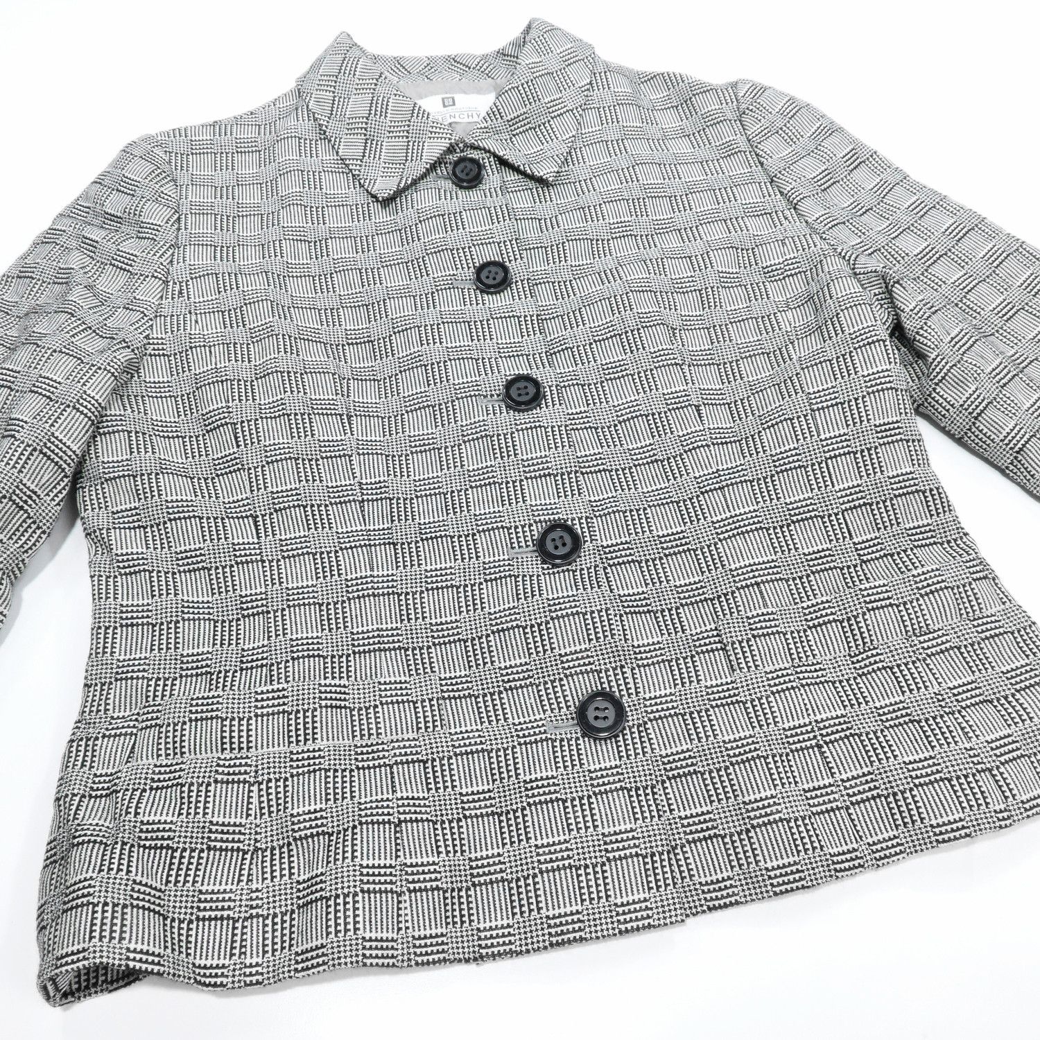 Givenchy GIVENCHY NOUVELLS BOUTIQUE HOUNDSTOOTH GLEN PLAID JACKET Size L / US 10 / IT 46 - 7 Thumbnail