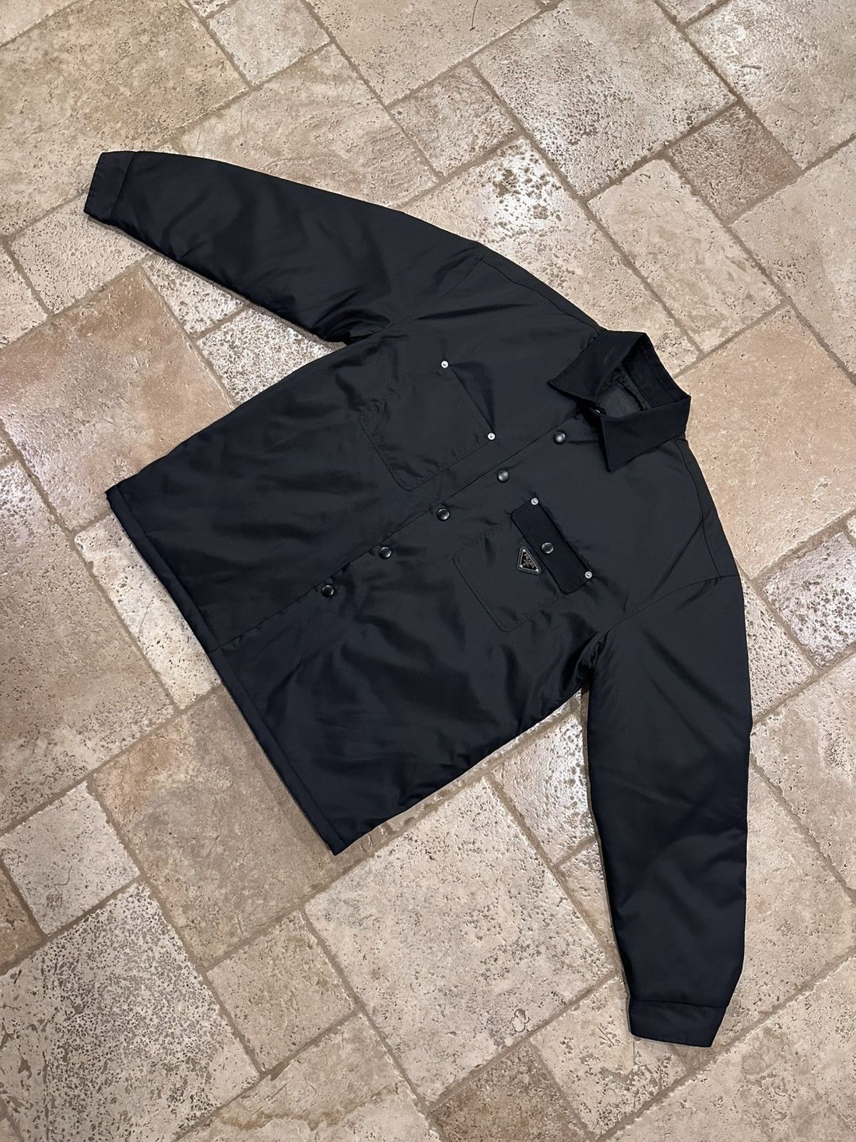 Prada Prada Tech Re-Nylon Padded Cargo Pocket Black Jacket Size US M / EU 48-50 / 2 - 5 Thumbnail