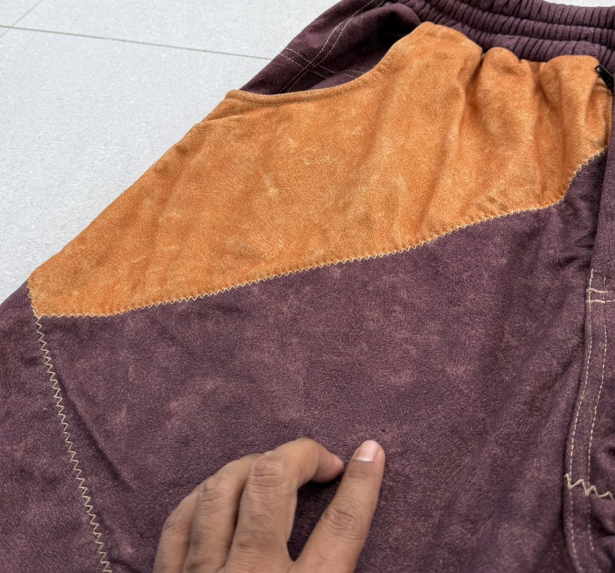 Pelle Pelle VTG Pelle Pelle Patchwork With A Y2K Baggy Fit/Cargo Pockets Size US XXL / EU 58 / 5 - 21 Thumbnail