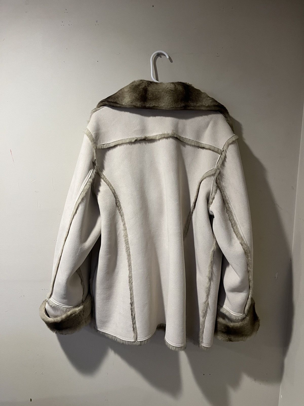 Designer Dennis by Dennis Basso Reversible Faux Fur Coat Size L / US 10 / IT 46 - 4 Thumbnail