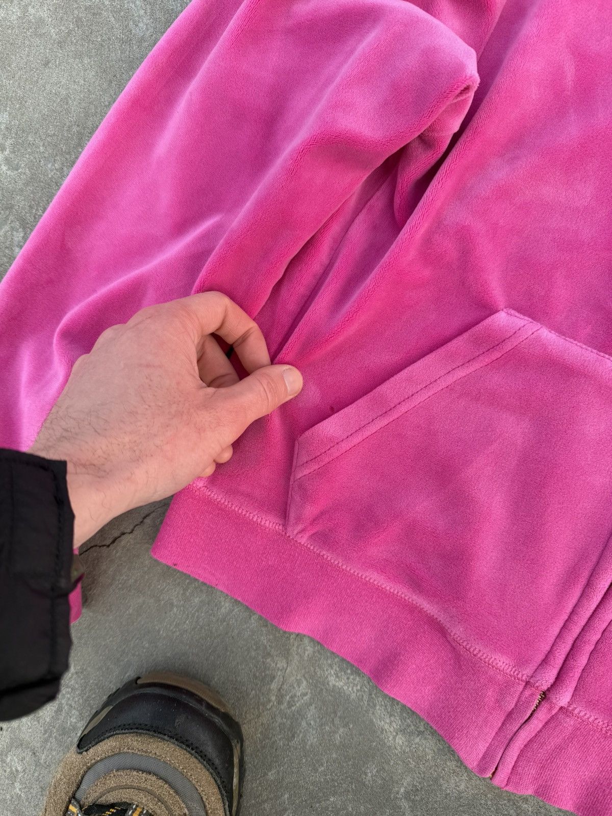 Juicy Couture Vintage 90s Juicy Couture Velour Glamour Zip Hype Hoodie Size M / US 6-8 / IT 42-44 - 8 Thumbnail