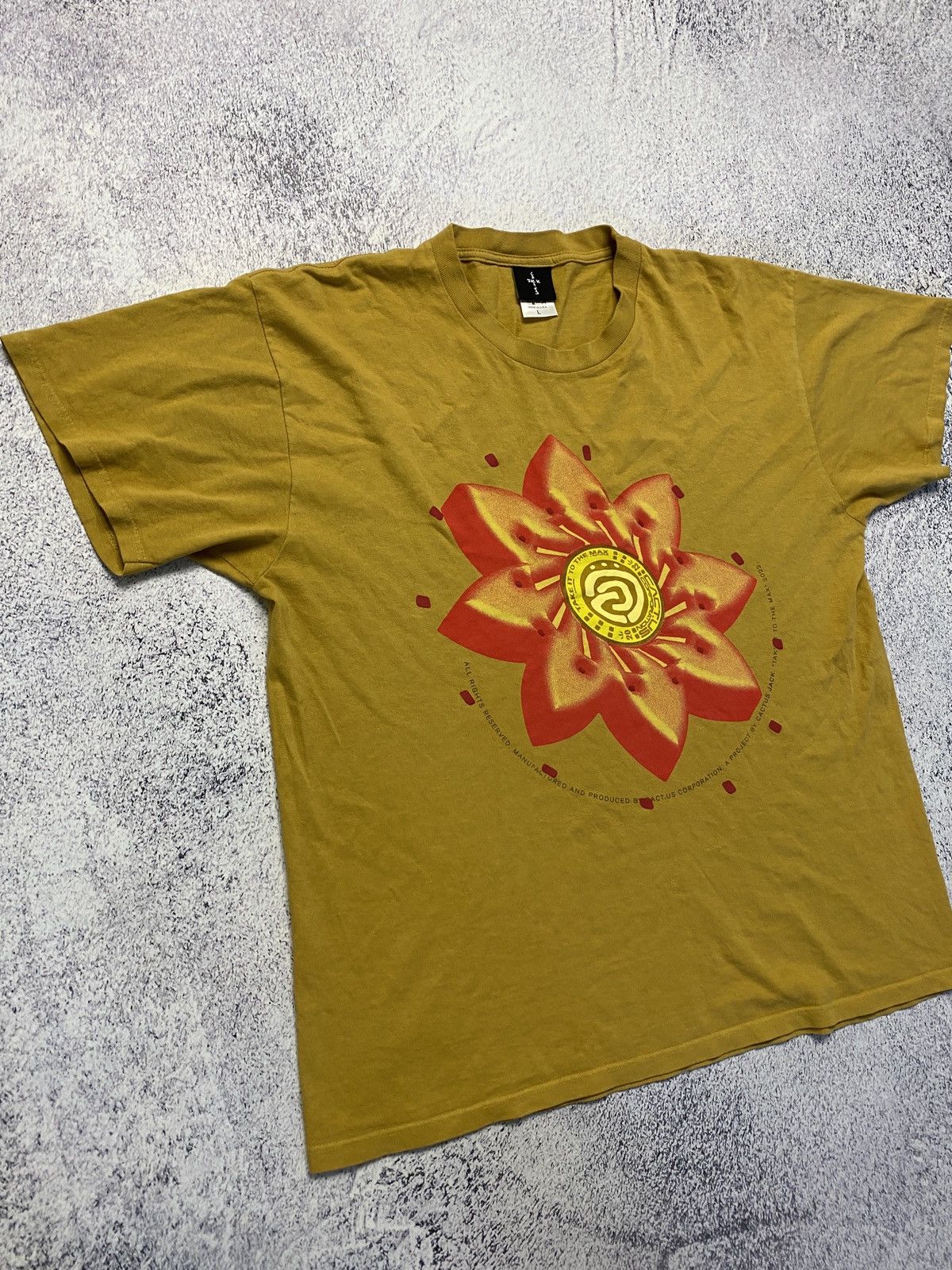Travis Scott Cactus Jack Travis Scott Take it To The Max Flower T-shirt Size US L / EU 52-54 / 3 - 3 Thumbnail