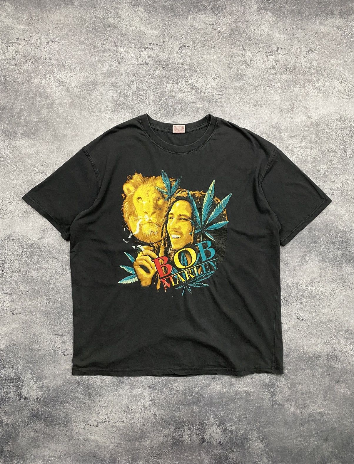 Band Tees Vintage Y2K Bob Marley T-Shirt Band Graphic Short Sleeve Tee Size US XL / EU 56 / 4 - 1 Thumbnail