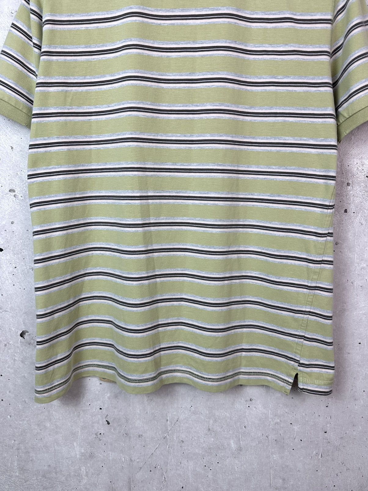 Nigel Cabourn Nigel Cabourn Utility Stripped Distressed Men’s Cotton Polo Size US L / EU 52-54 / 3 - 12 Thumbnail