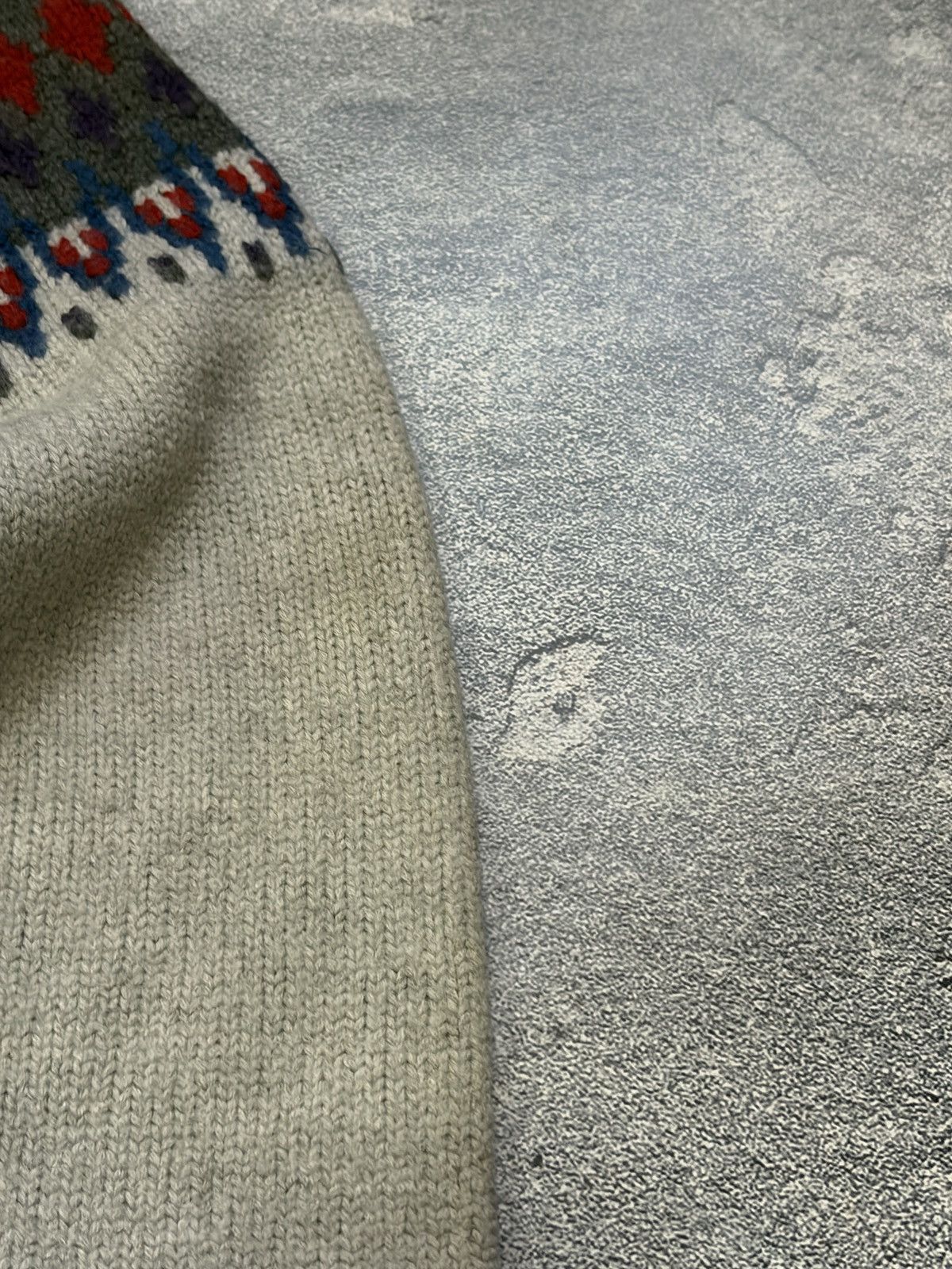 Marc by Marc Jacobs Marc Jacobs Fair Isle Wool Cardigan Grey M Size US M / EU 48-50 / 2 - 7 Thumbnail