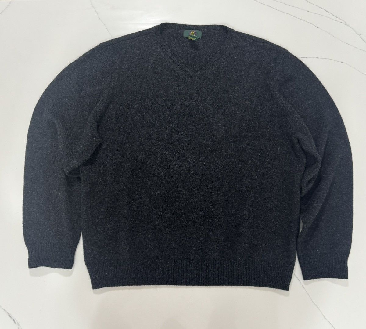 Club Room 🧶 Vintage 90s Club Room Lambswool V-Neck Sweater (XL) Size US XL / EU 56 / 4 - 1 Thumbnail