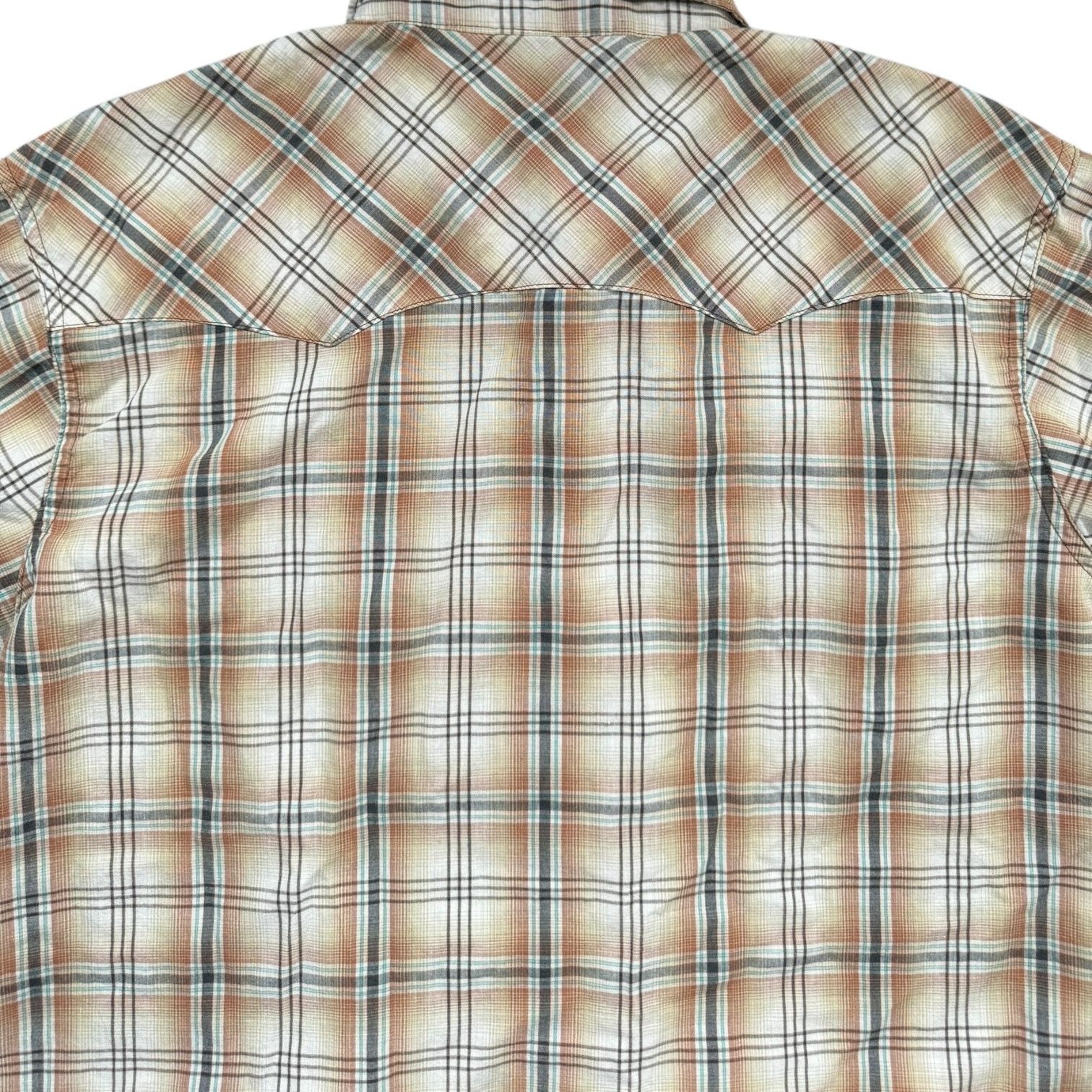 Wrangler Vintage Wrangler Wrancher Short Sleeve Plaid Shirt XL Tall Size US XL / EU 56 / 4 - 6 Thumbnail