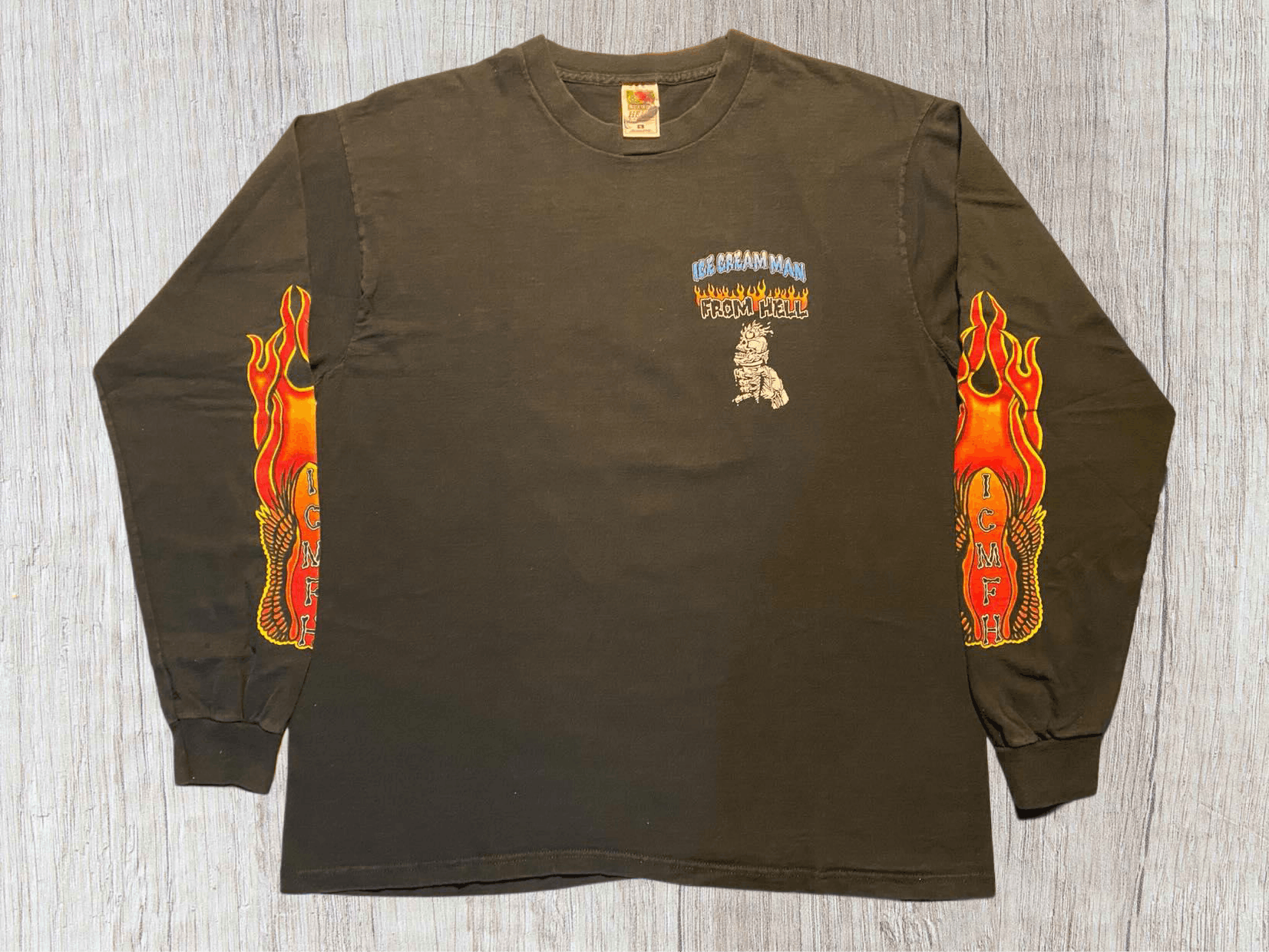 Vintage Ice Cream Man From Hell Motorcycle Vintage Size US XL / EU 56 / 4 - 5 Thumbnail