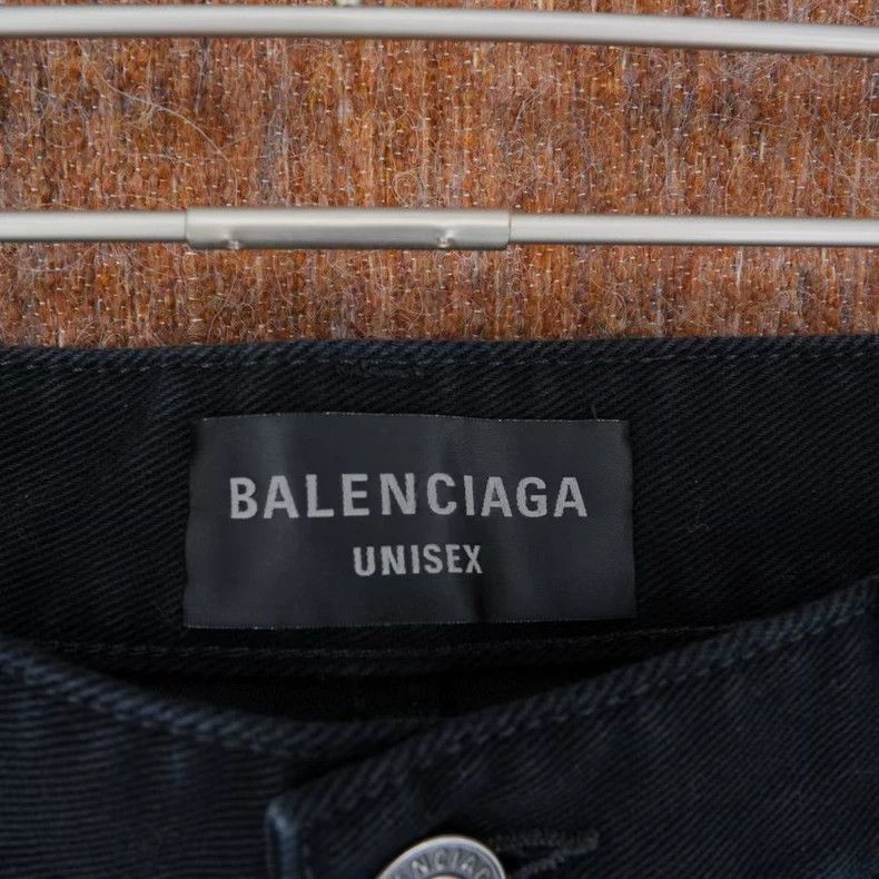 Balenciaga Balenciaga size S Black ragged denim pants Size 24" / US 00 / IT 34 - 3 Thumbnail