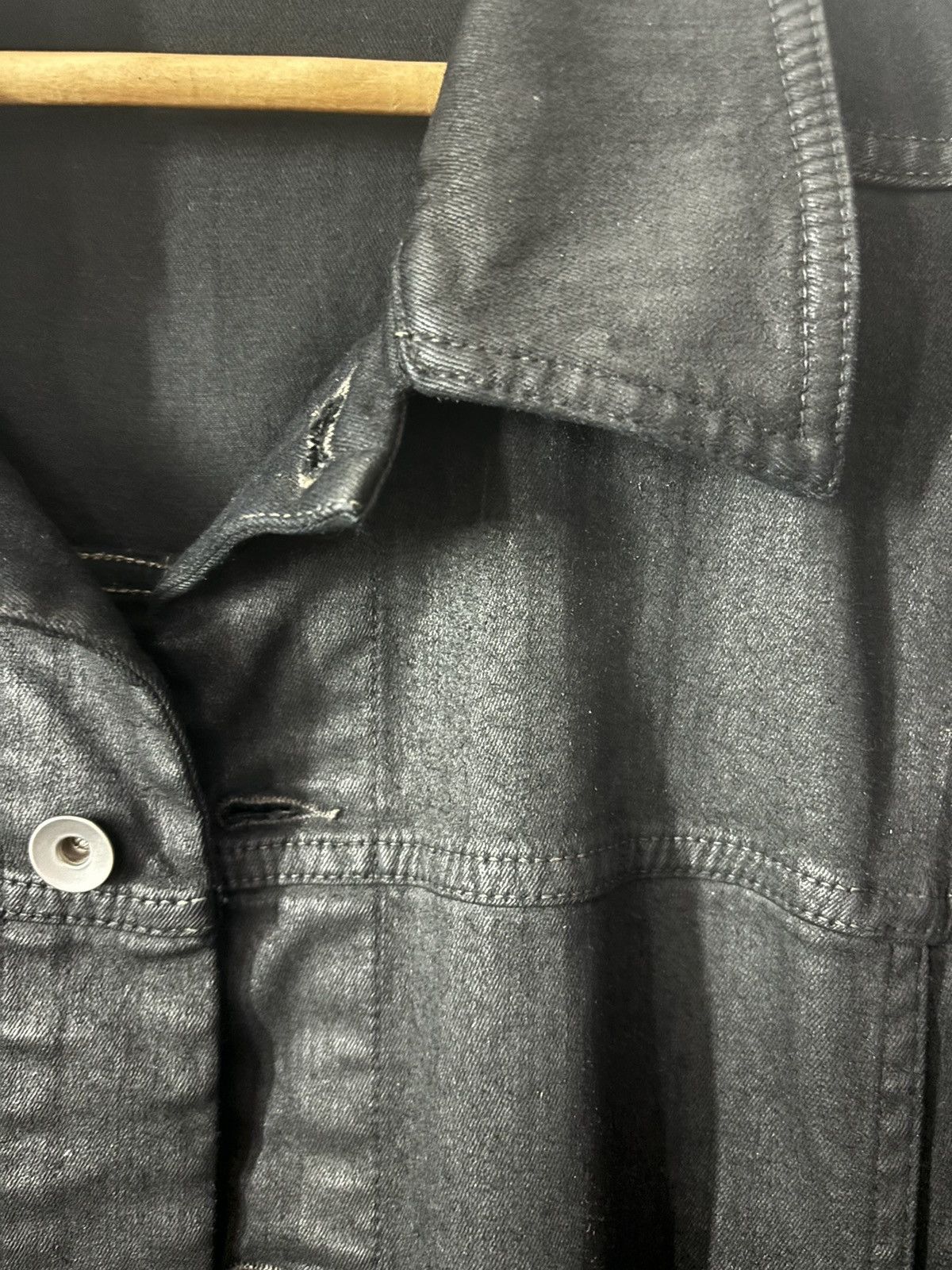 Rick Owens × Rick Owens Drkshdw Rick Owens DRKSHDW FW20 Oversized Worker waxed Jacket Black Size US S / EU 44-46 / 1 - 4 Thumbnail