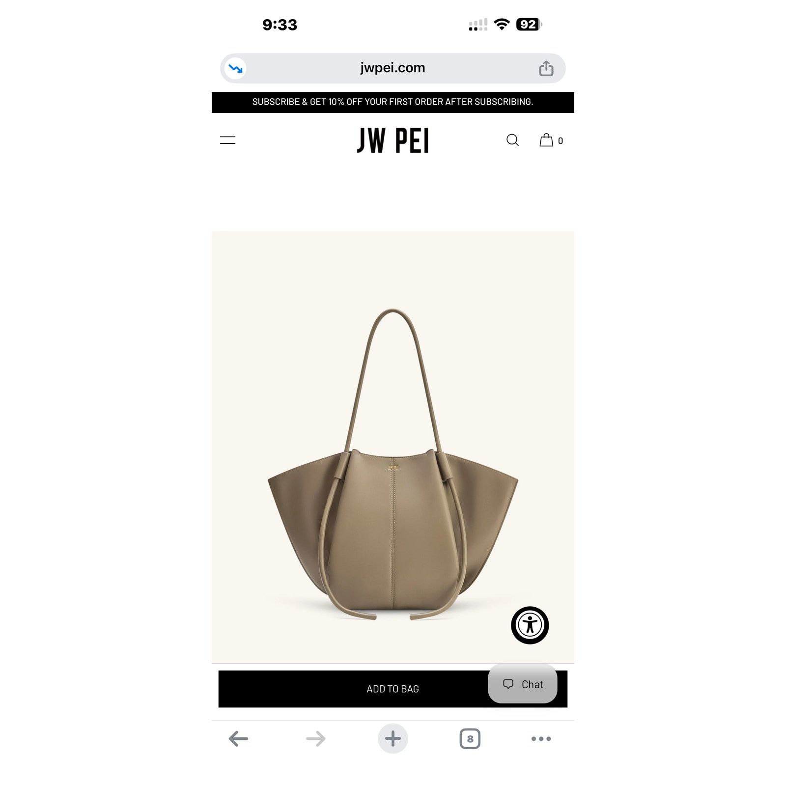 JW PEI Jw Pei Nala wide tote bag- Taupe Size ONE SIZE - 3 Thumbnail