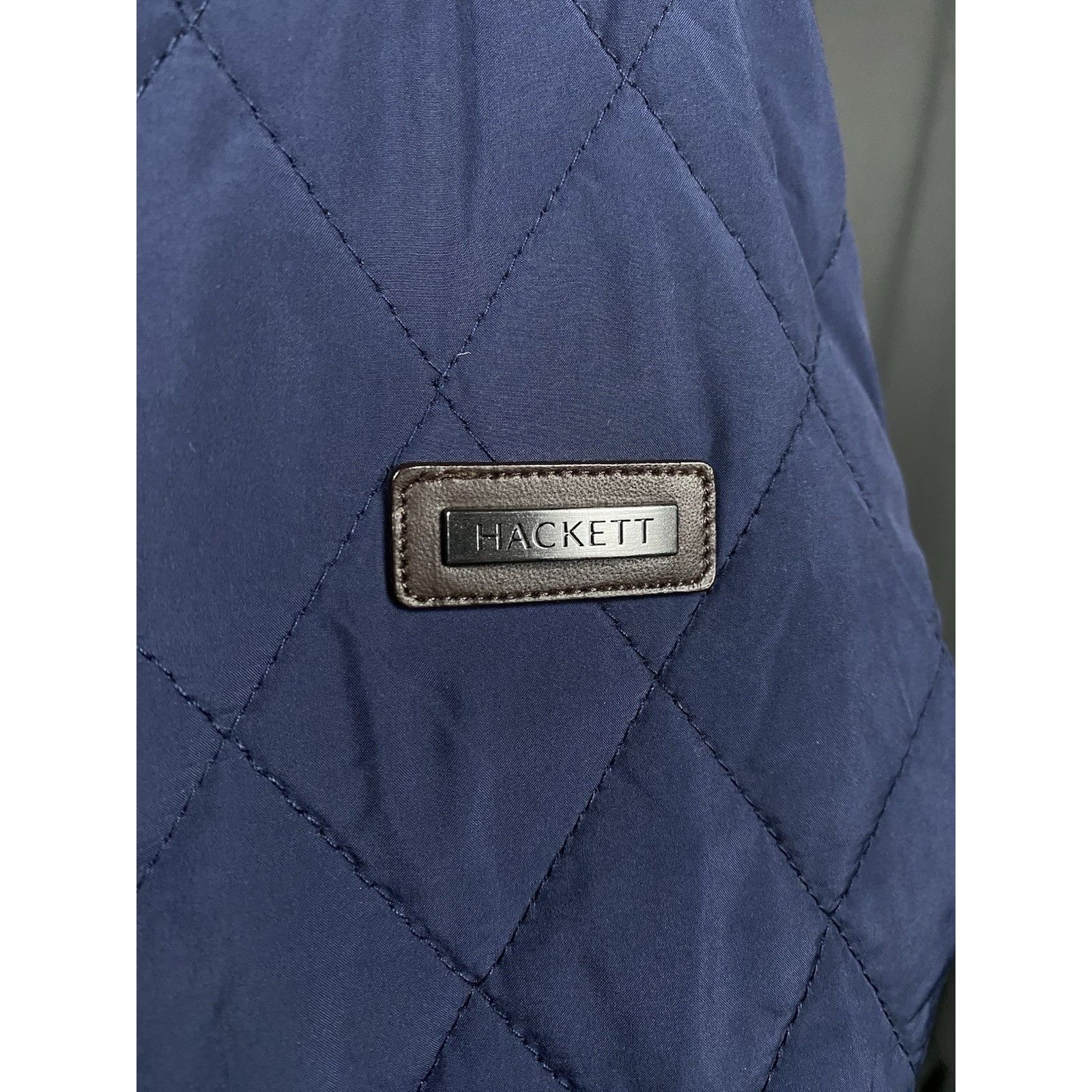 Hackett Hackett London Men's Blue Quilted Lined Insulated Waterproof Size US XL / EU 56 / 4 - 9 Thumbnail