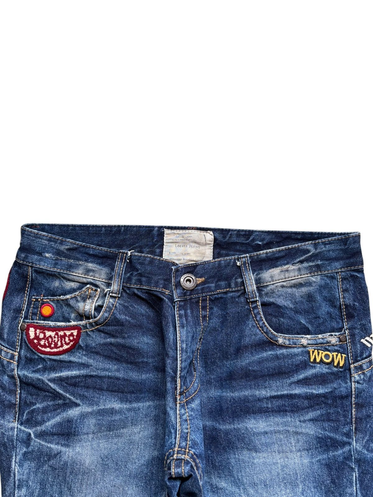 Japanese Brand Vintage Japanese Brand Patch Embellish Mud Wash Loose Jean Size US 34 / EU 50 - 4 Thumbnail