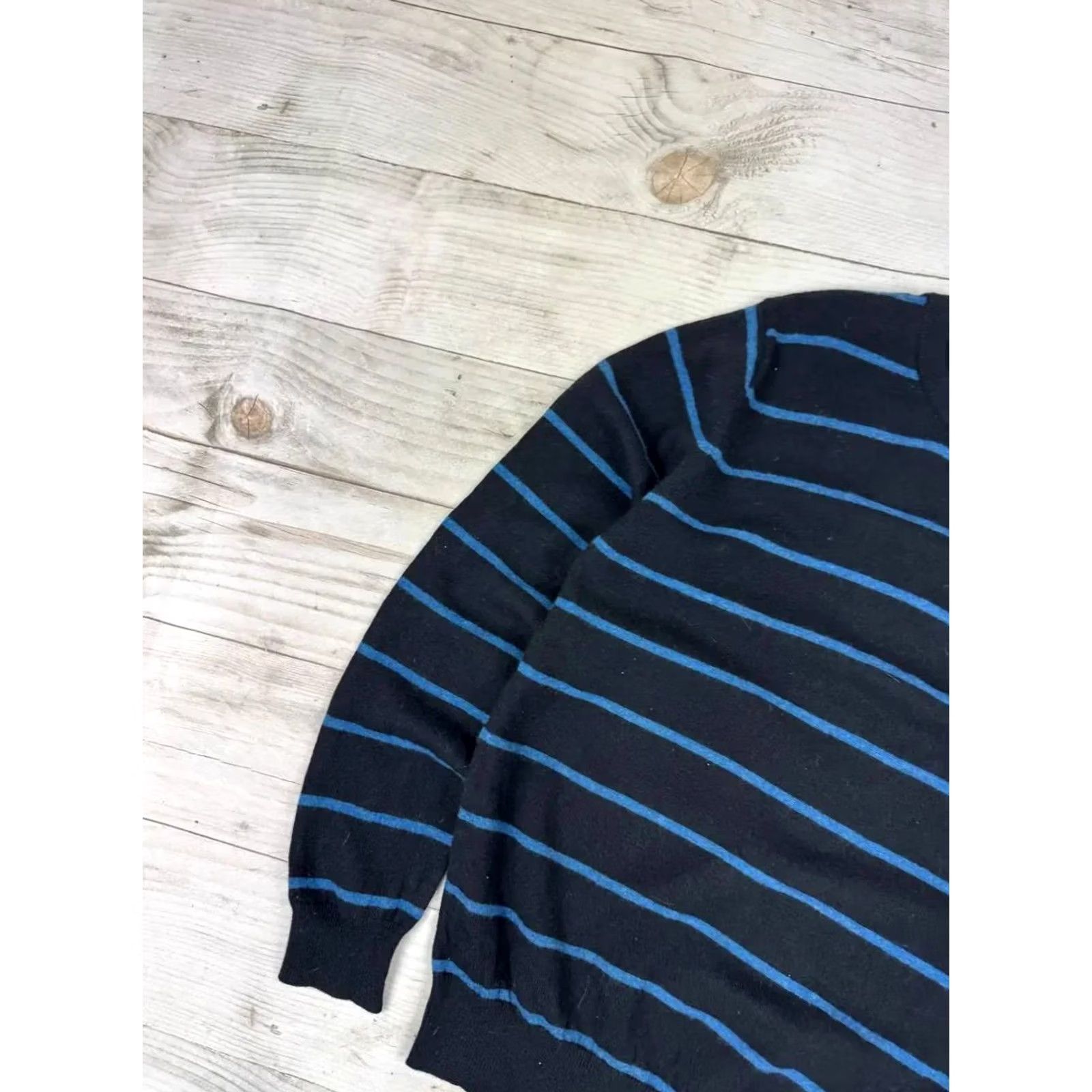 Lacoste VINTAGE Lacoste Sweater Knit Striped Black Size L Men Size US L / EU 52-54 / 3 - 6 Thumbnail