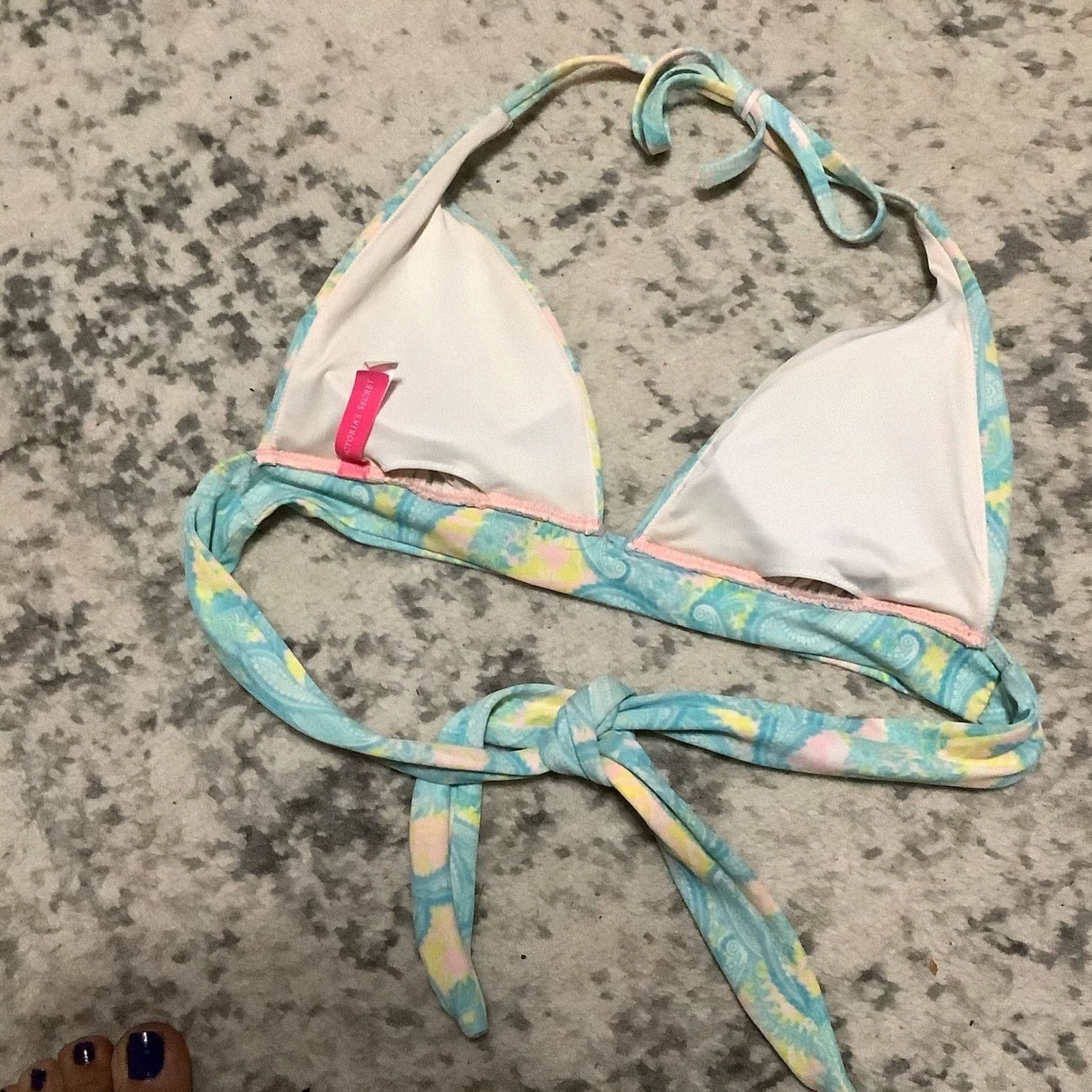 Victoria's Secret Victoria's Secret Womens Medium Paisley Bikini Bathing Suit Top Halter Size M / US 6-8 / IT 42-44 - 3 Thumbnail