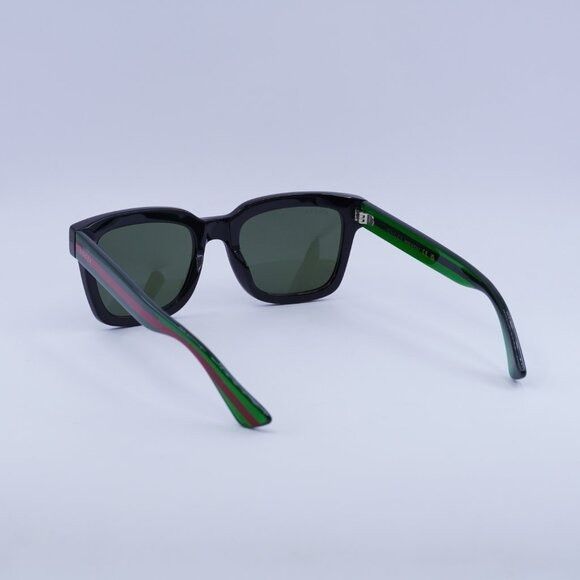 Gucci Gucci GG0001SN 002 Sunglasses Black Square Frame, Green Lens Size ONE SIZE - 9 Thumbnail
