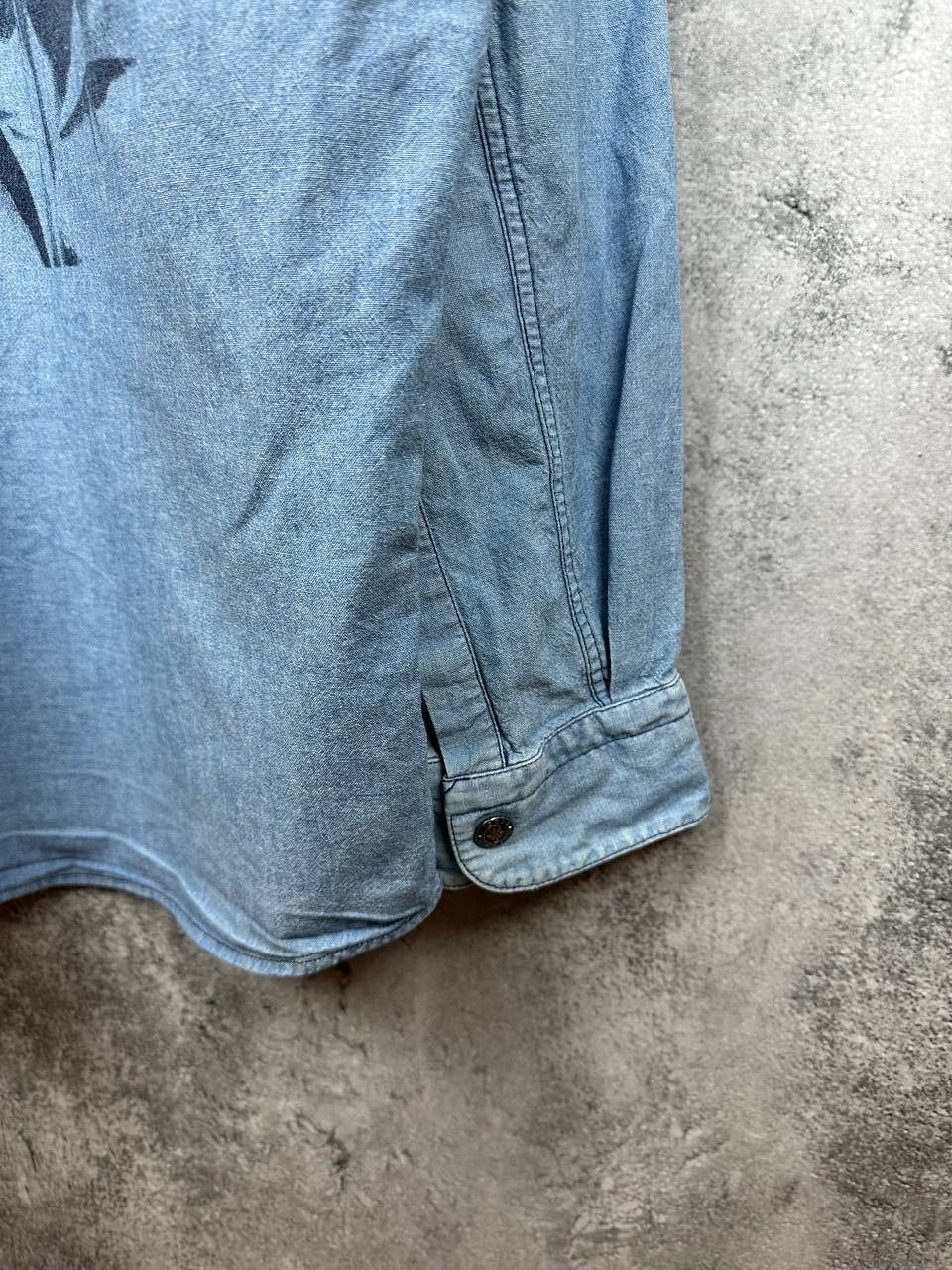 Iceberg ICEBERG Elvis Presley Denim Shirt Rare Vintage Italy Jeans Size US L / EU 52-54 / 3 - 9 Thumbnail