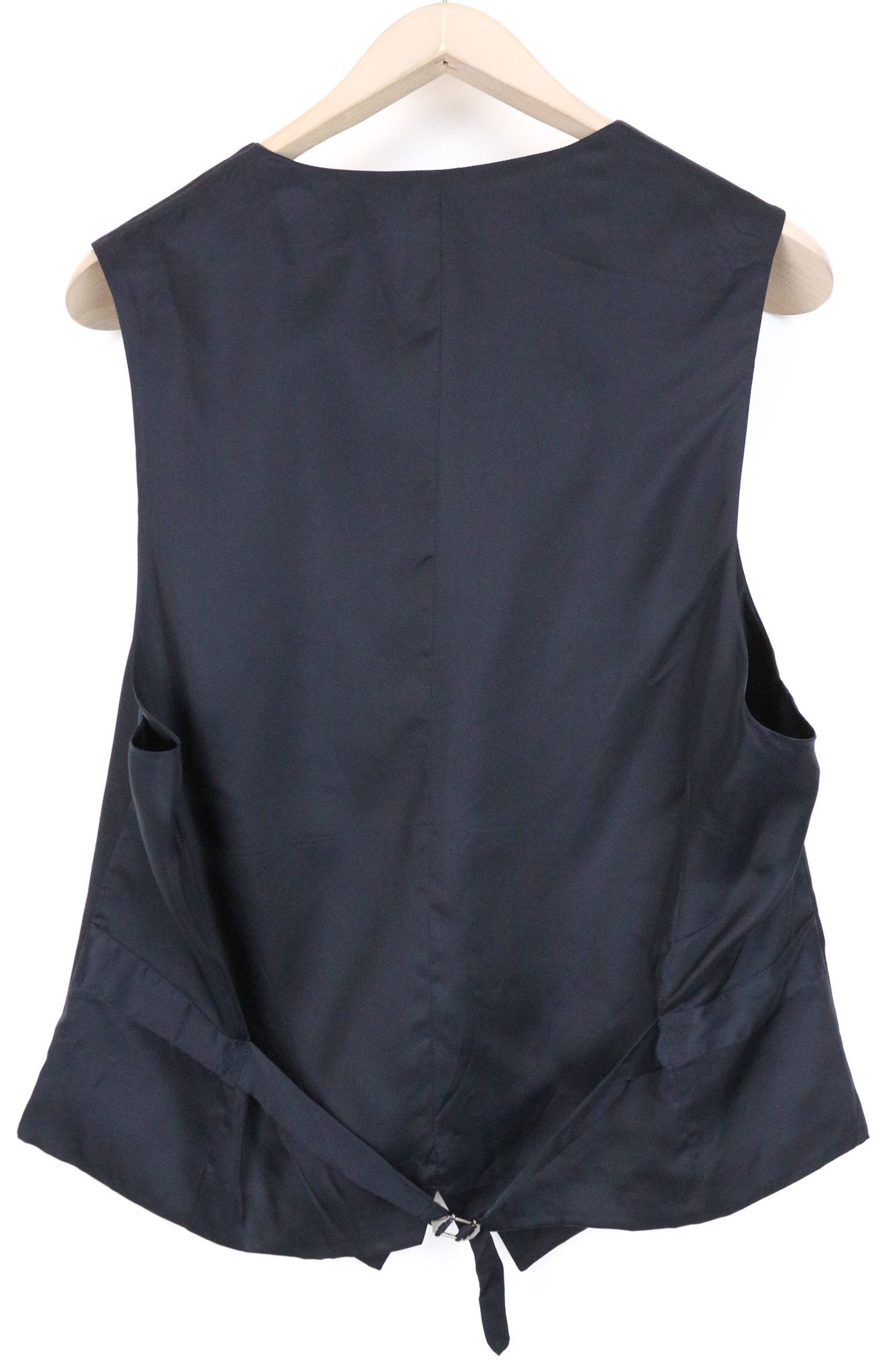 Suitsupply FERRARA UK42R Blue Wool V-Neck Waistcoat 75044 Size 42R - 2 Thumbnail