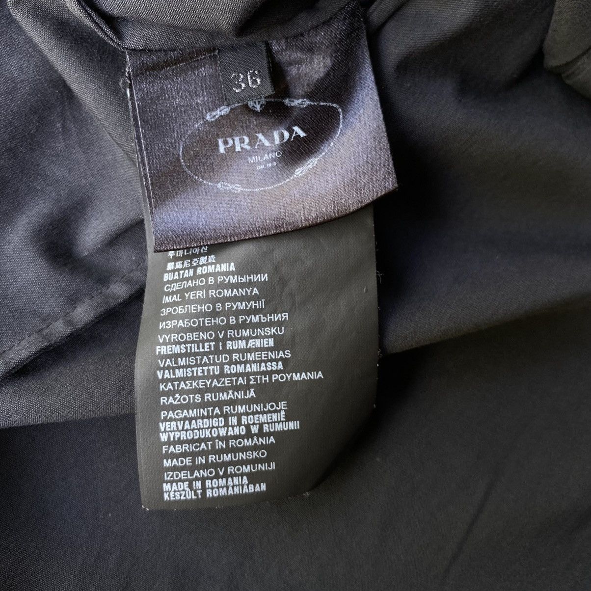 Prada Prada Elegant Black Fitted Long-Sleeve Shirt Size XS / US 0-2 / IT 36-38 - 10 Thumbnail