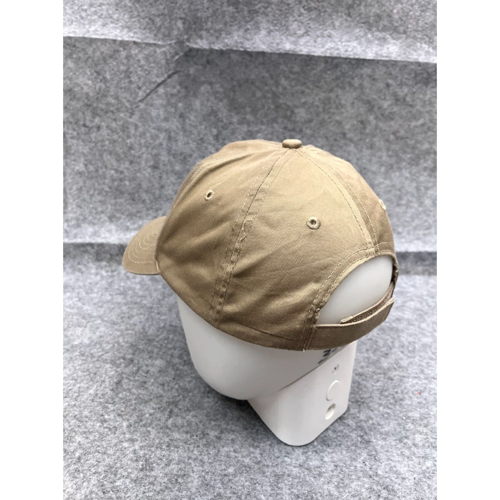 Vintage AG Chevron Hat Cap Strap Back Adult One Size Beige Twill Polyester Cotton Gas Oil Logo Hat Cap Adjustable Lightweight Men Baseball Cap Size ONE SIZE - 5 Thumbnail
