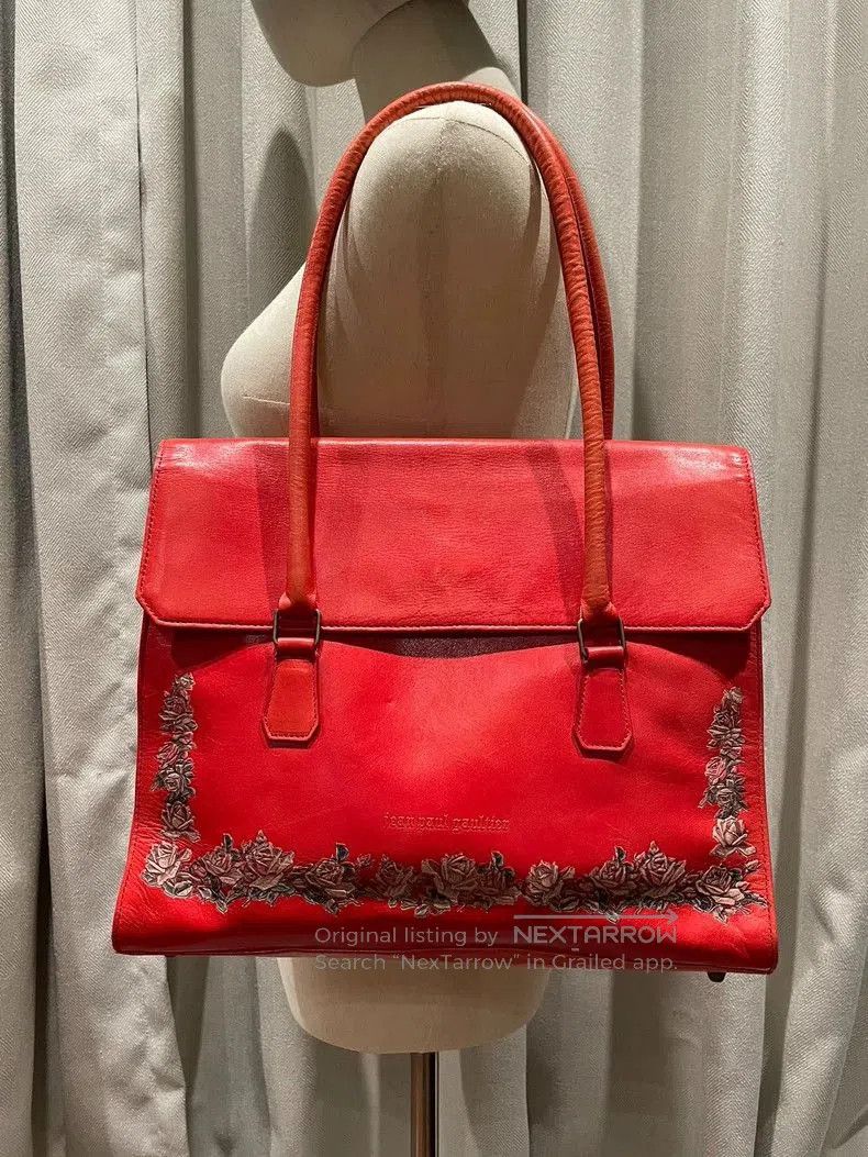 Jean Paul Gaultier Jean Paul Gaultier Red Rose Handbag. Size ONE SIZE - 1 Thumbnail
