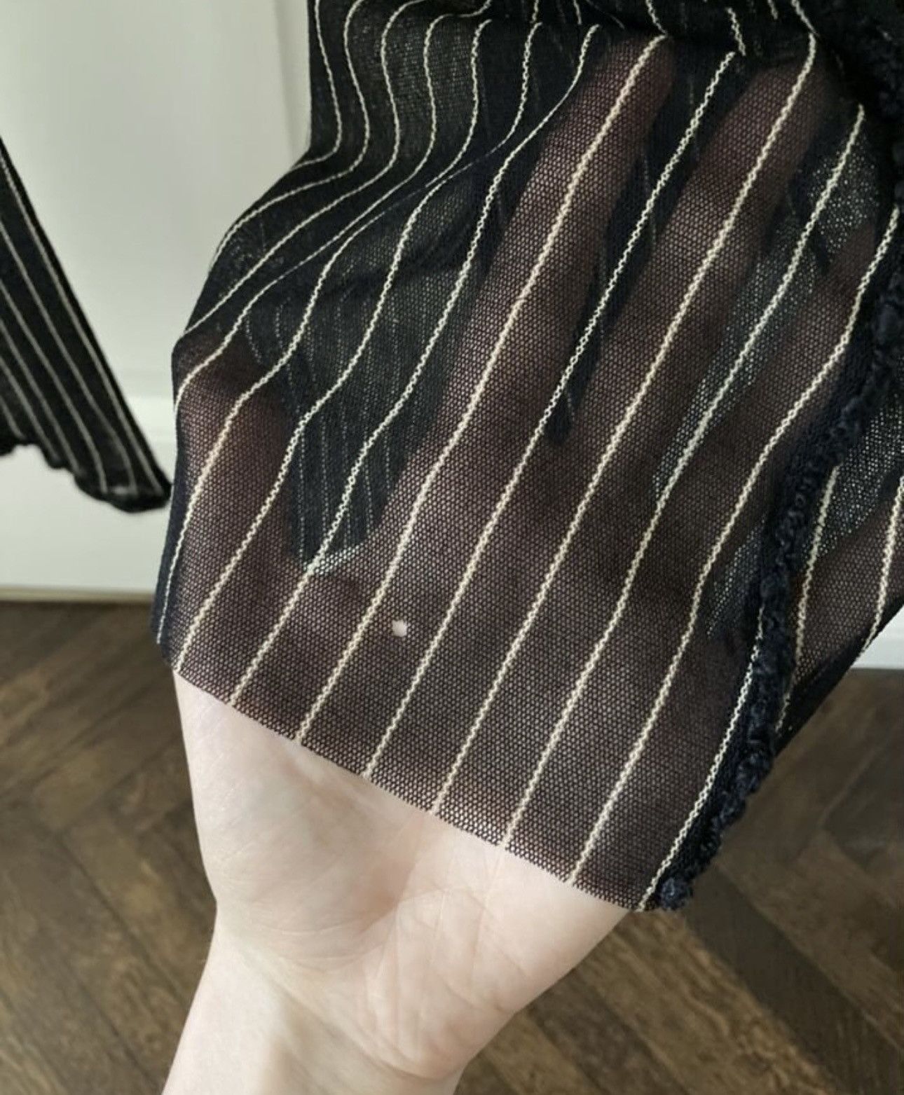 Jean Paul Gaultier Jean Paul Gaultier Maille striped mesh top Size S / US 4 / IT 40 - 8 Thumbnail