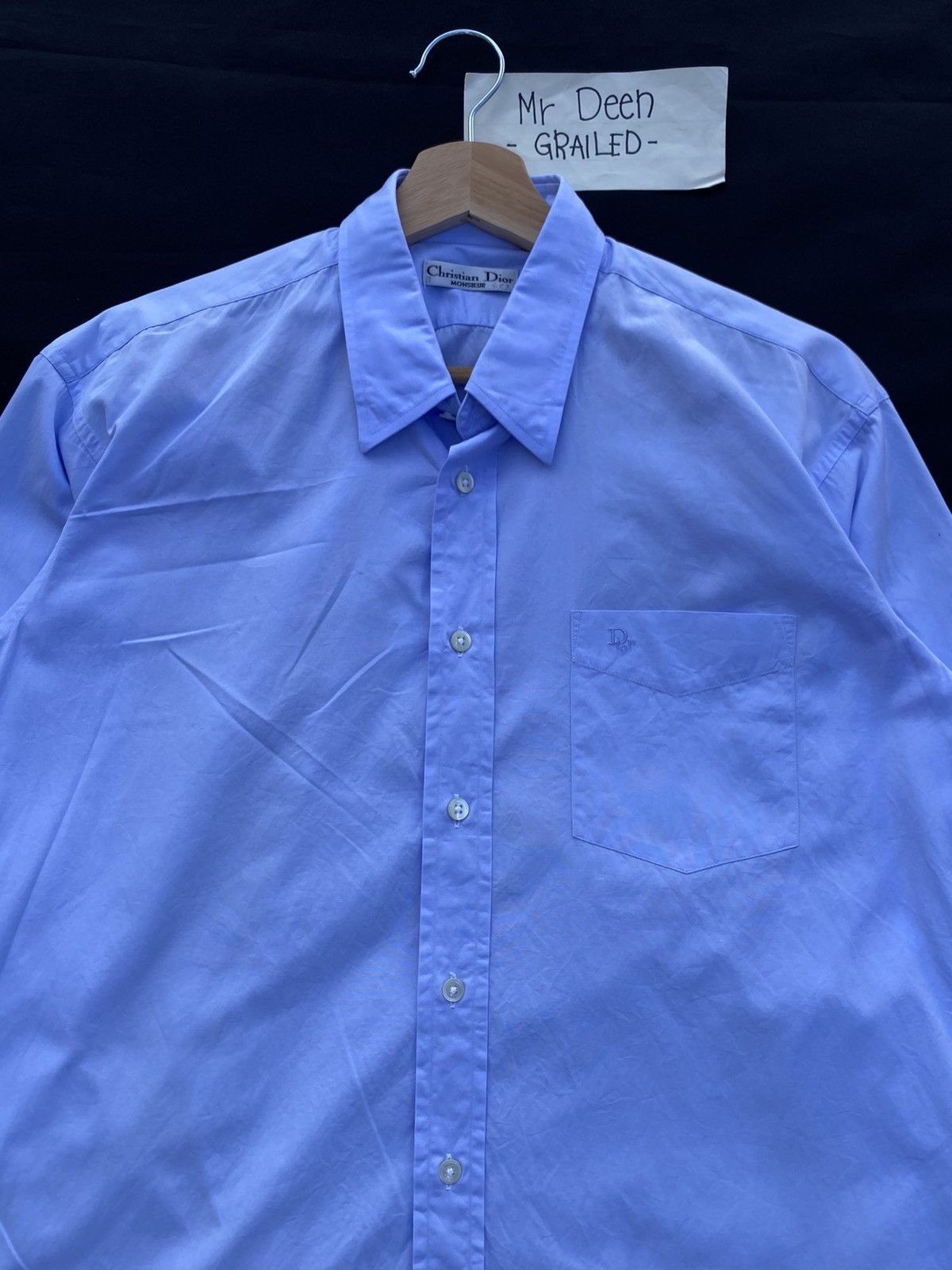 Christian Dior Monsieur Rare Vintage 90s Christian Dior Longsleeve Buttons Shirt Size US L / EU 52-54 / 3 - 7 Thumbnail