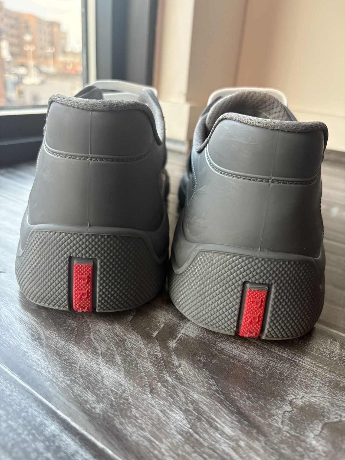 Prada Prada America's Cup Soft rubber sneakers - steel gray Size US 12 / EU 45 - 9 Thumbnail