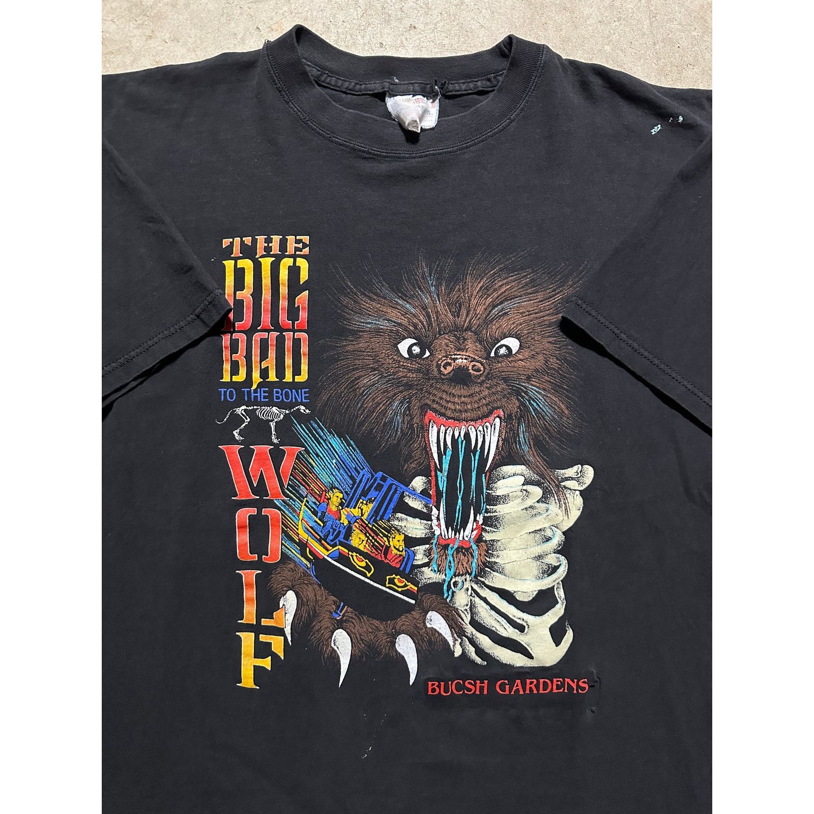 Vintage Vintage Busch Gardens Big Bad Wolf T Shirt XL Rollercoaster Size US XL / EU 56 / 4 - 2 Thumbnail