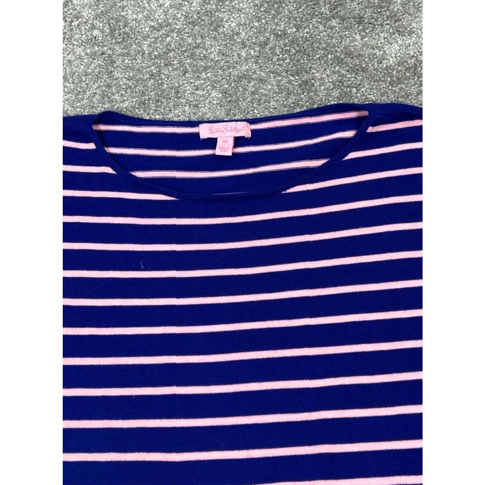 Lilly Pulitzer **Lilly Pulitzer Blue Pink Striped Women's XS Pullover Sweater** User: Lilly Pulitzer Blue Pink Striped Women's XS Pullover Sweater Size XS / US 0-2 / IT 36-38 - 2 Thumbnail