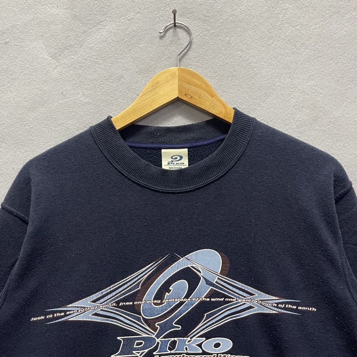 Vintage 1990s PIKO Hawaiian Inspired Wear Sweatshirt Navy Size US M / EU 48-50 / 2 - 2 Thumbnail