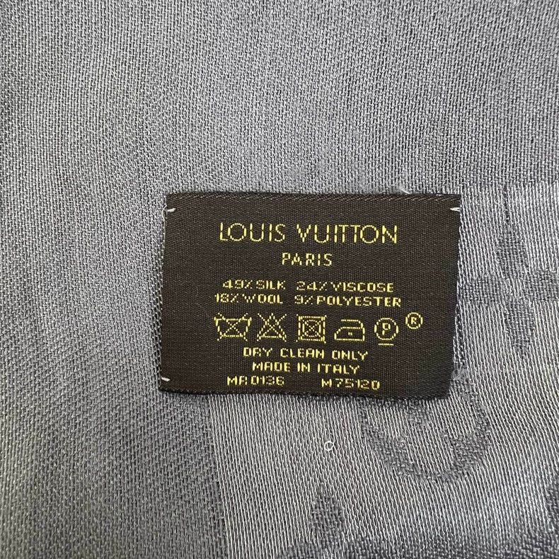 Louis Vuitton Louis Vuitton Silver grey thread full printed silk scarf Size ONE SIZE - 8 Thumbnail