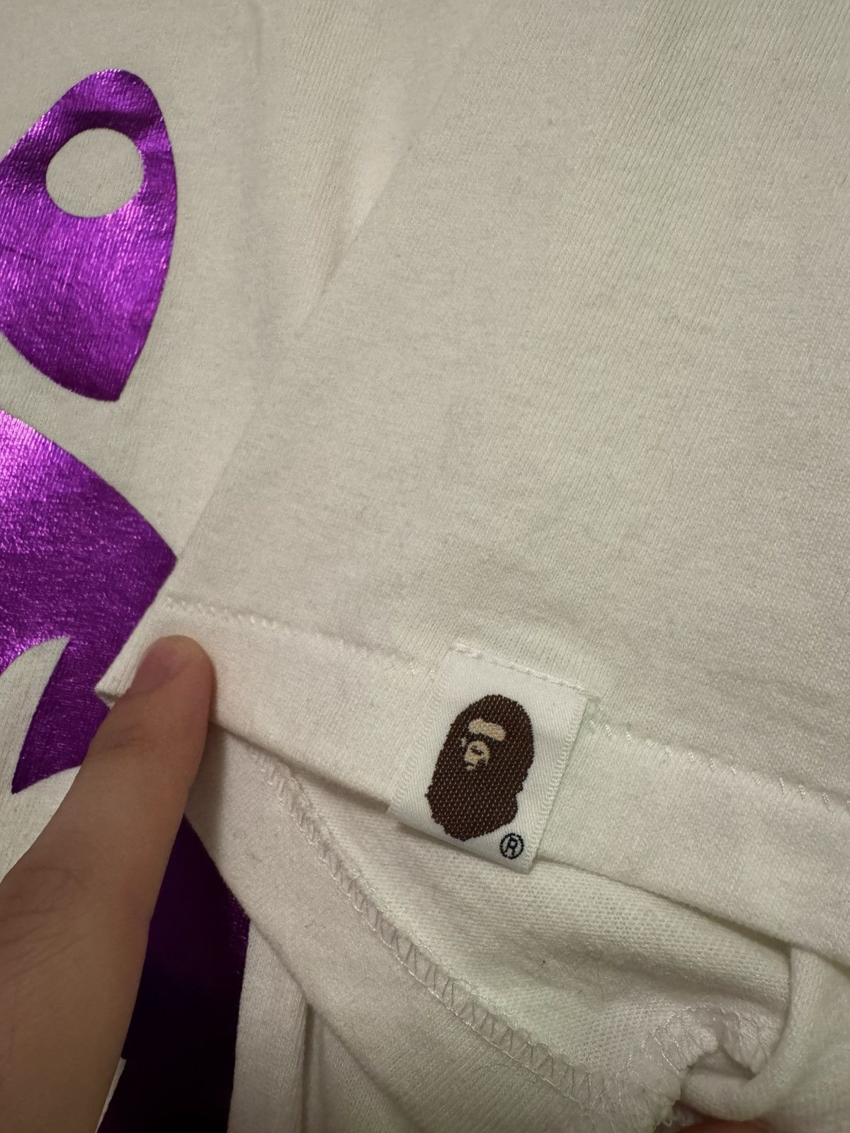 Bape Bape Shark Foil Tee Size US S / EU 44-46 / 1 - 6 Thumbnail