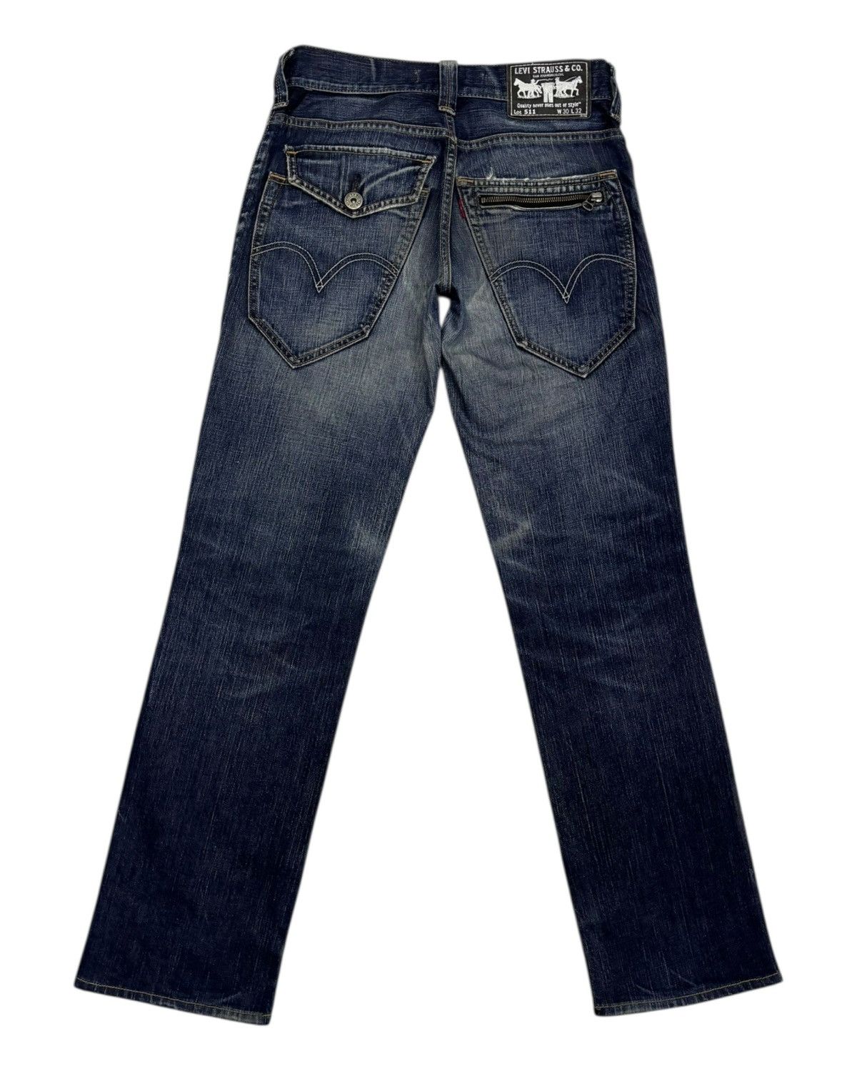 Levi's Levis 511 Slim Zipper Pocket Blue Denim Jeans Size US 30 / EU 46 - 7 Thumbnail