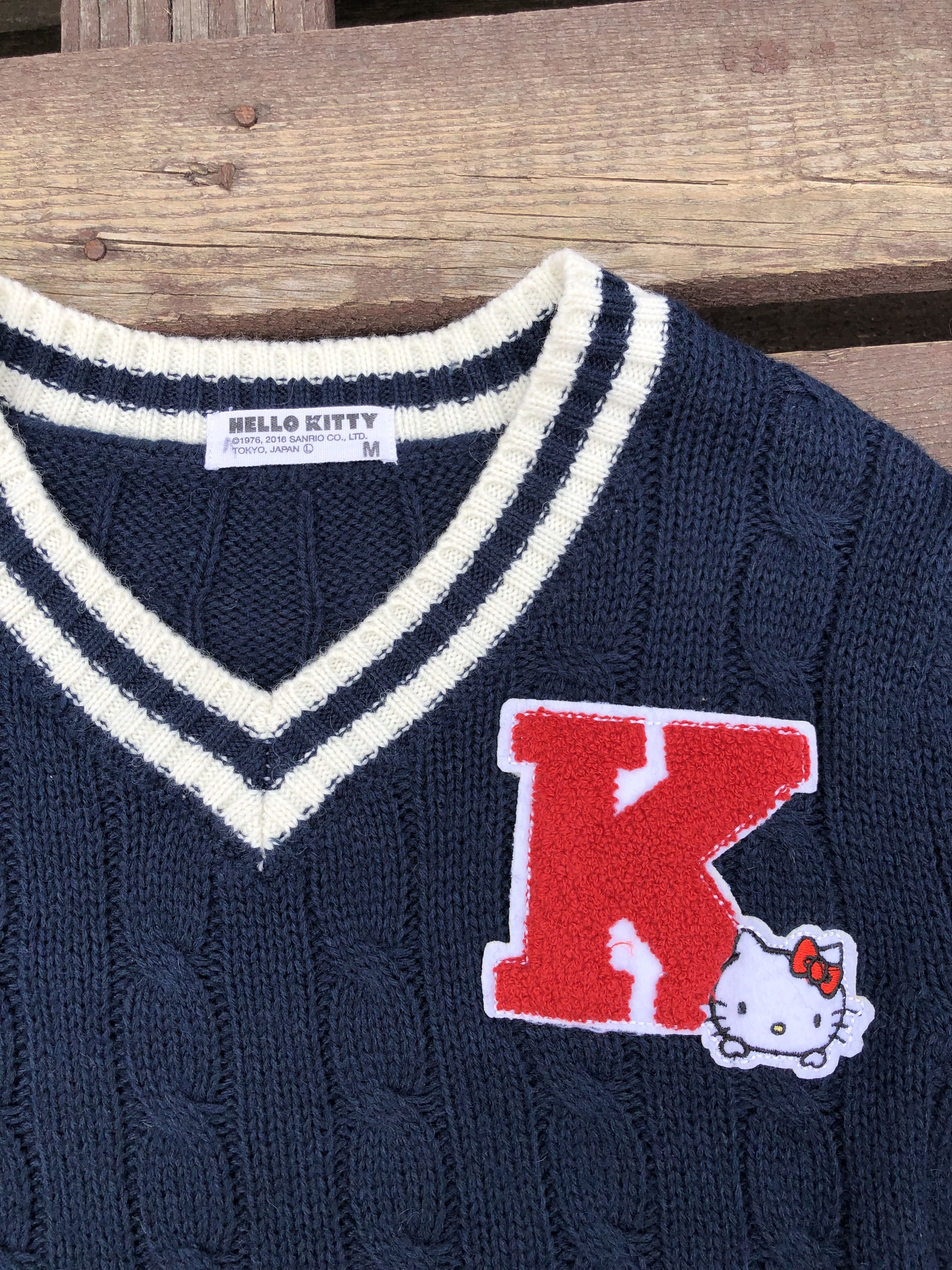 Anime Vintage Hello Kitty Y2K Style Sanrio Sweater Size M / US 6-8 / IT 42-44 - 3 Thumbnail