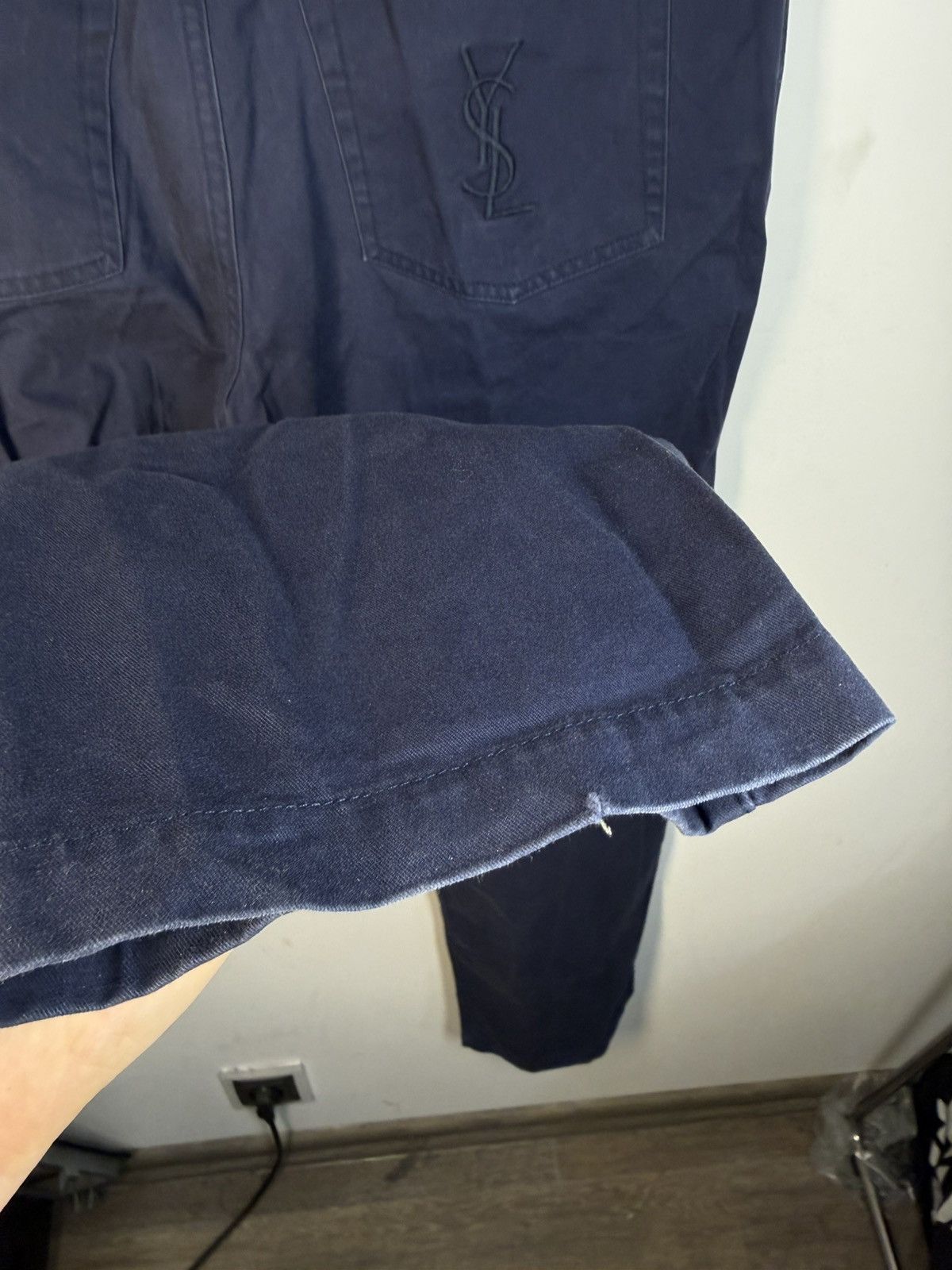 Yves Saint Laurent 36x30 YSL Jeans Denim Navy Classic Pants Vintage Size US 36 / EU 52 - 15 Thumbnail