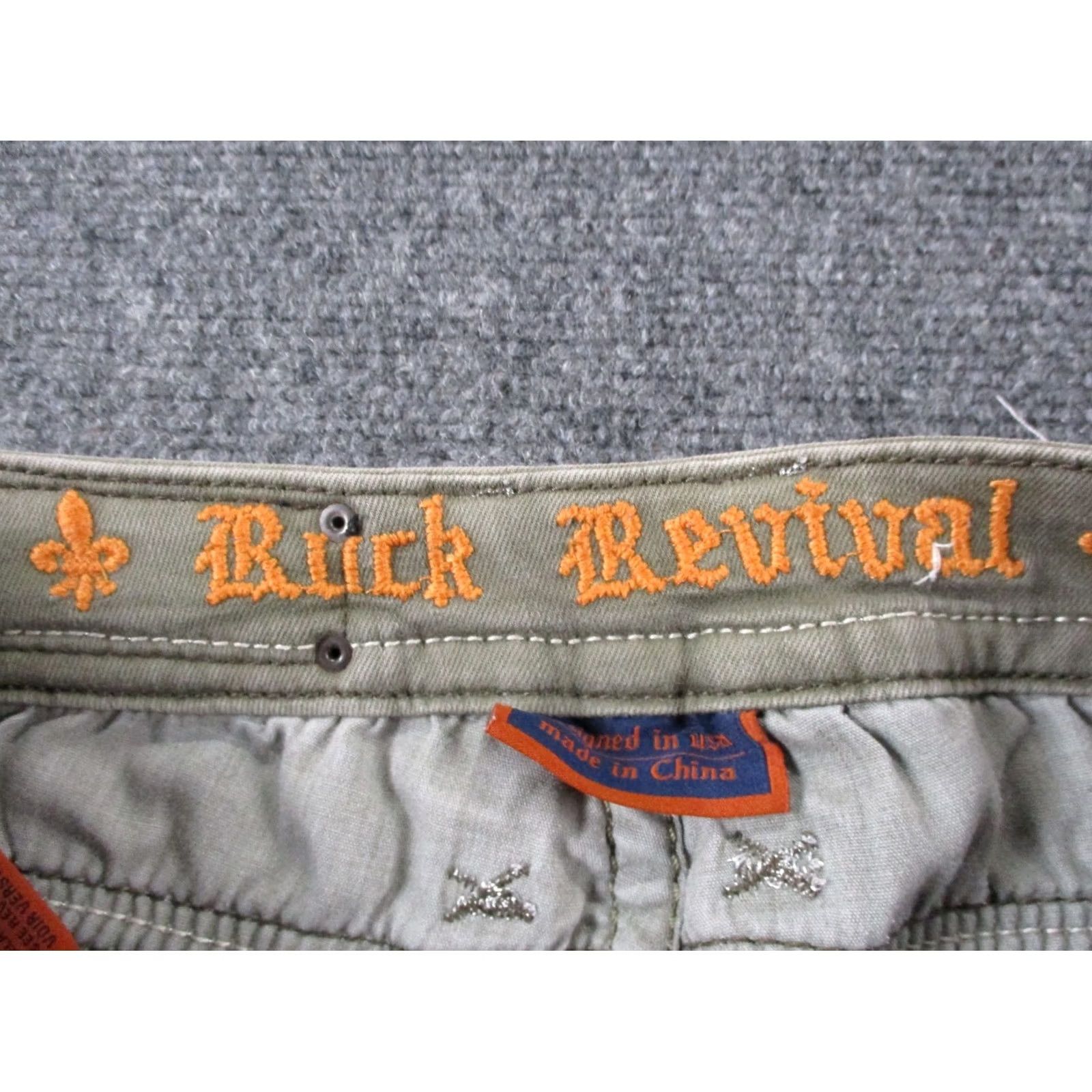 Vintage Rock Revival Jeans Womens 28 Green Denim Margie Skinny Faded Casual Rock USA Theme Vintage No N/A Size 28" / US 6 / IT 42 - 7 Thumbnail