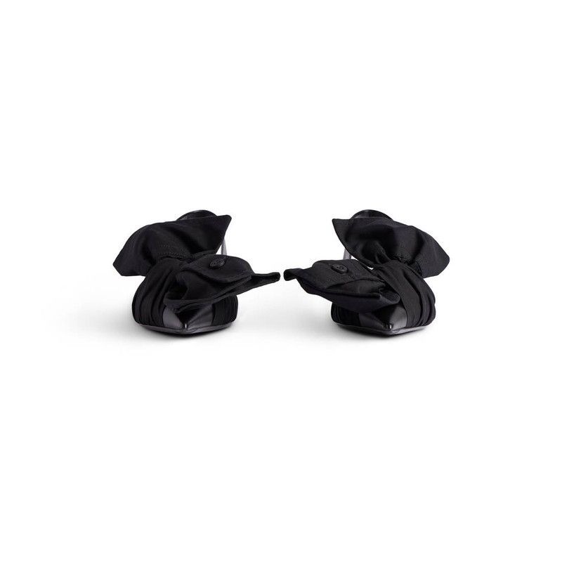 Balenciaga o1w1db10526 Knife Chemise 40mm Slingback in Black Size US 7 / IT 37 - 3 Thumbnail