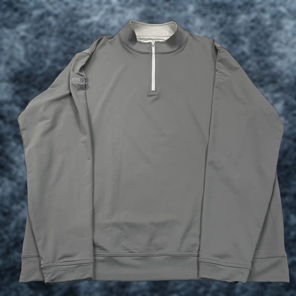Peter Millar Peter Millar Jacket Mens 2XL Gray Stretch Perth Performance Golf 1/4 Quarter Zip Shirt Mens 2XL Gray Stretch Perth Sports Golf Size US XXL / EU 58 / 5 - 1 Thumbnail