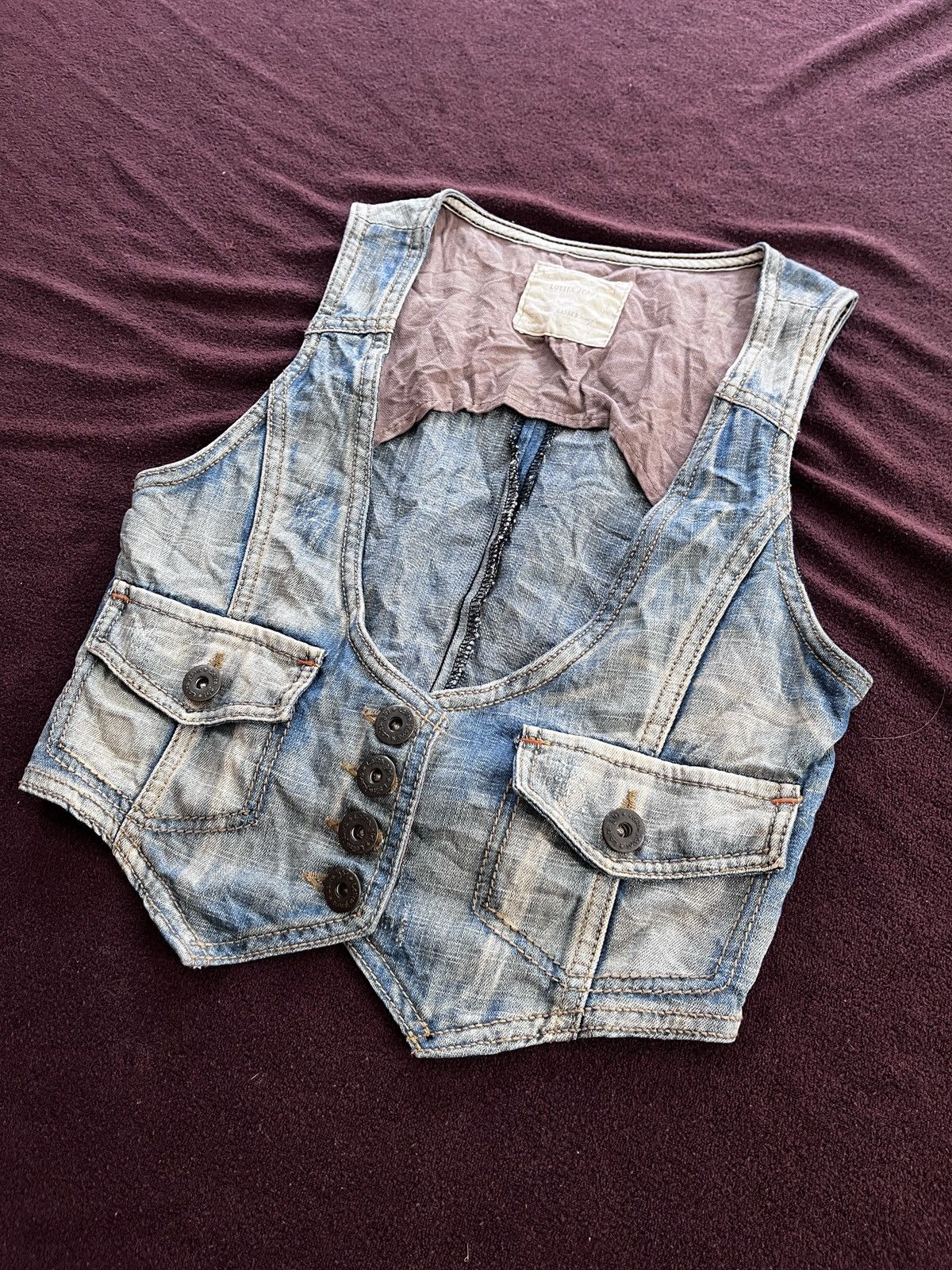 Japanese Brand LOTITS VEST FADED JEANS Size US S / EU 44-46 / 1 - 3 Thumbnail