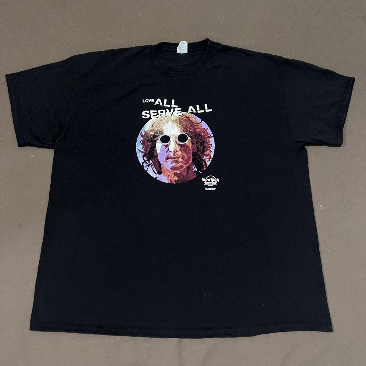 Hard Rock Cafe × Vintage Vintage Y2K Hard Rock John Lennon Promo Tee 3XL Size US XXL / EU 58 / 5 - 2 Thumbnail