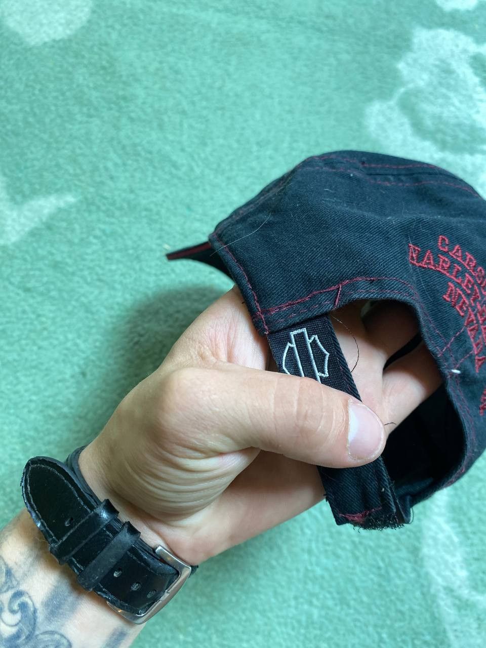 Harley Davidson Hats Harley Davidson big logo Vintage Cap Y2K motor cycles Size ONE SIZE - 5 Thumbnail