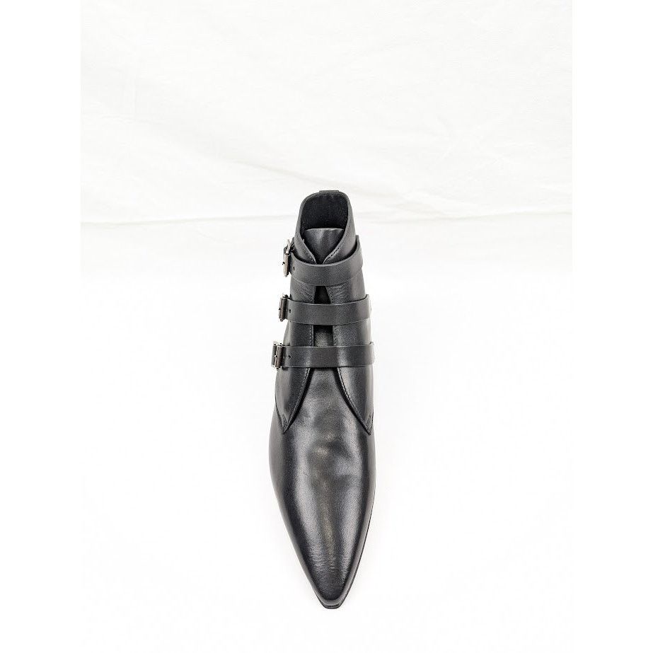 Saint Laurent Paris o1rshd1 Q:5 / Goth 15 Boots in Nero Size US 8 / EU 41 - 7 Thumbnail