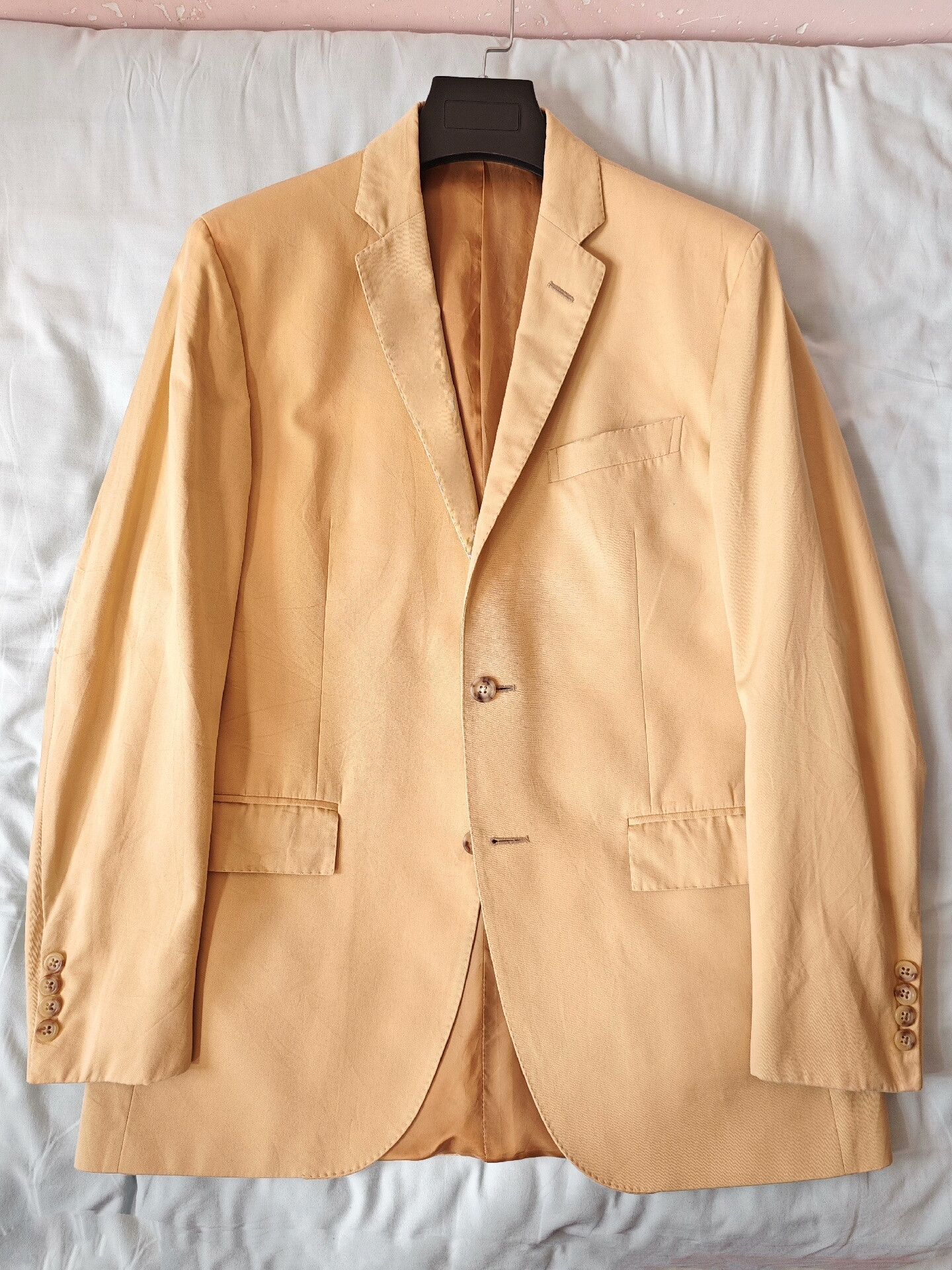 Polo Ralph Lauren Polo Ralph Lauren Beige Cotton Blazer Size US M / EU 48-50 / 2 - 1 Thumbnail