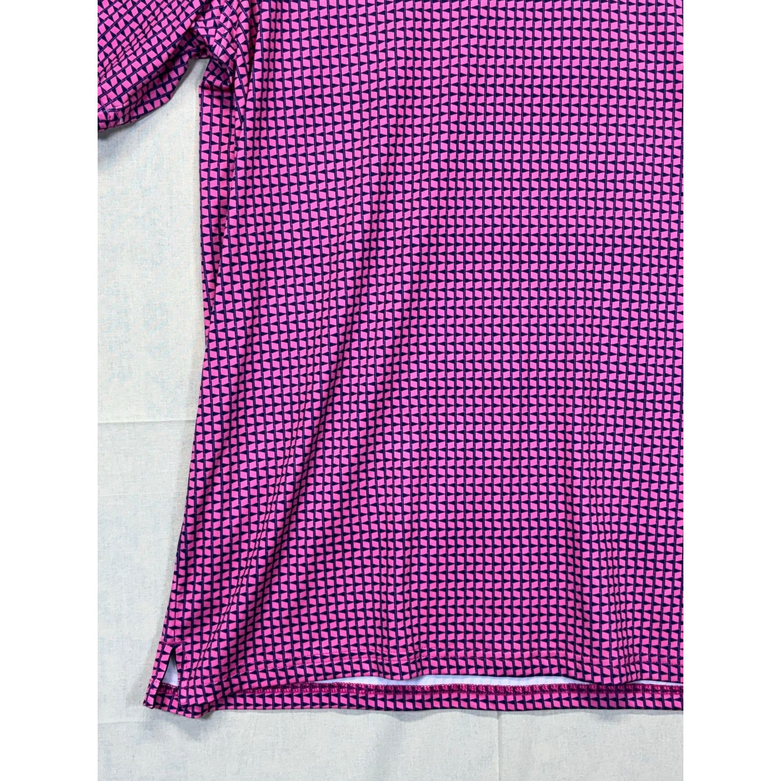 The Unbranded Brand MAELREG Men’s Performance Polo Pink Navy Golf Shirt XL Size US L / EU 52-54 / 3 - 11 Thumbnail