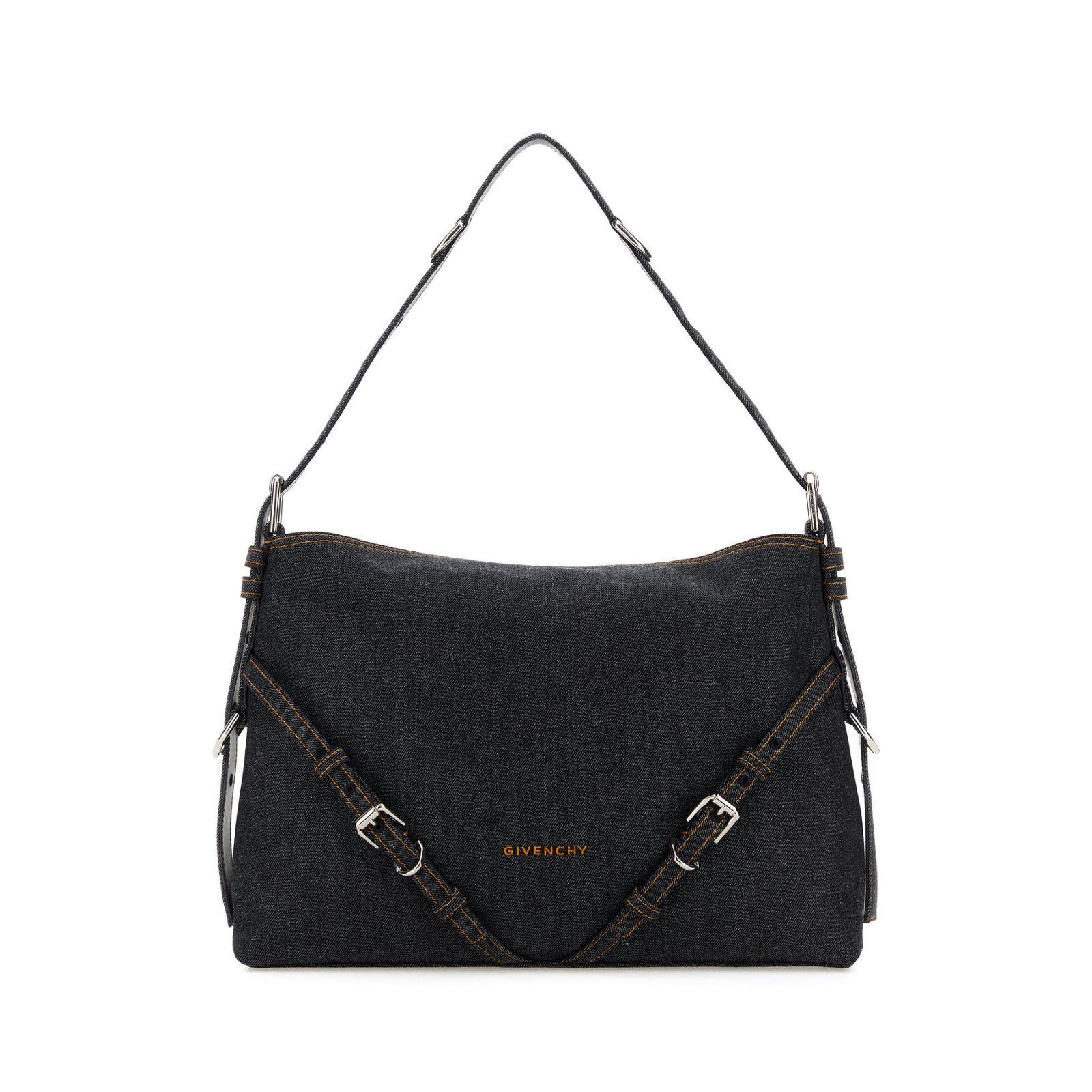 Givenchy GIVENCHY Medium Voyou $2950 Indigo Denim Shoulder Bag New & Size ONE SIZE - 1 Thumbnail