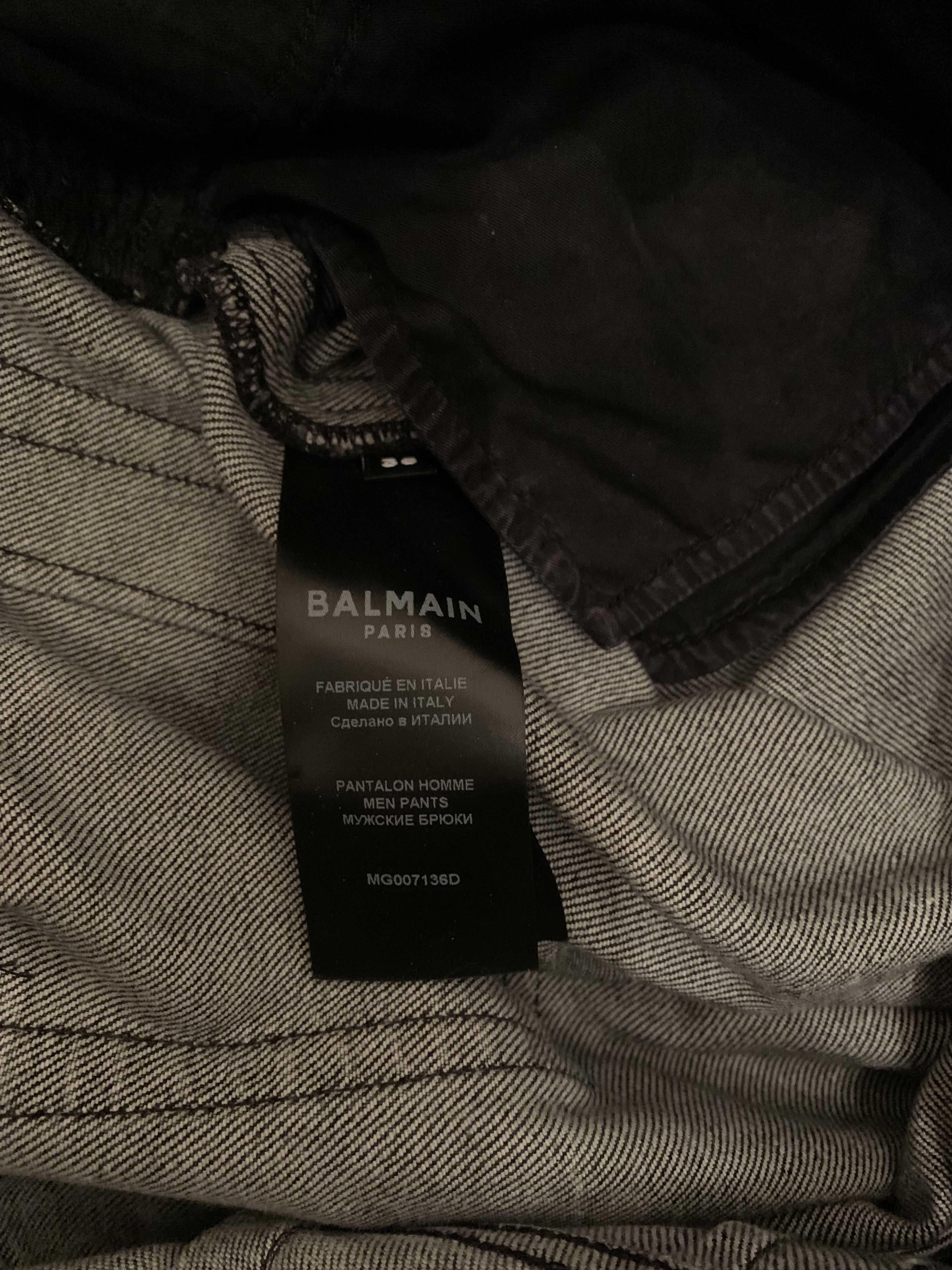 Balmain Balmain Men' s Iconic Biker Jeans (Retail €1,000) Size US 32 / EU 48 - 8 Thumbnail