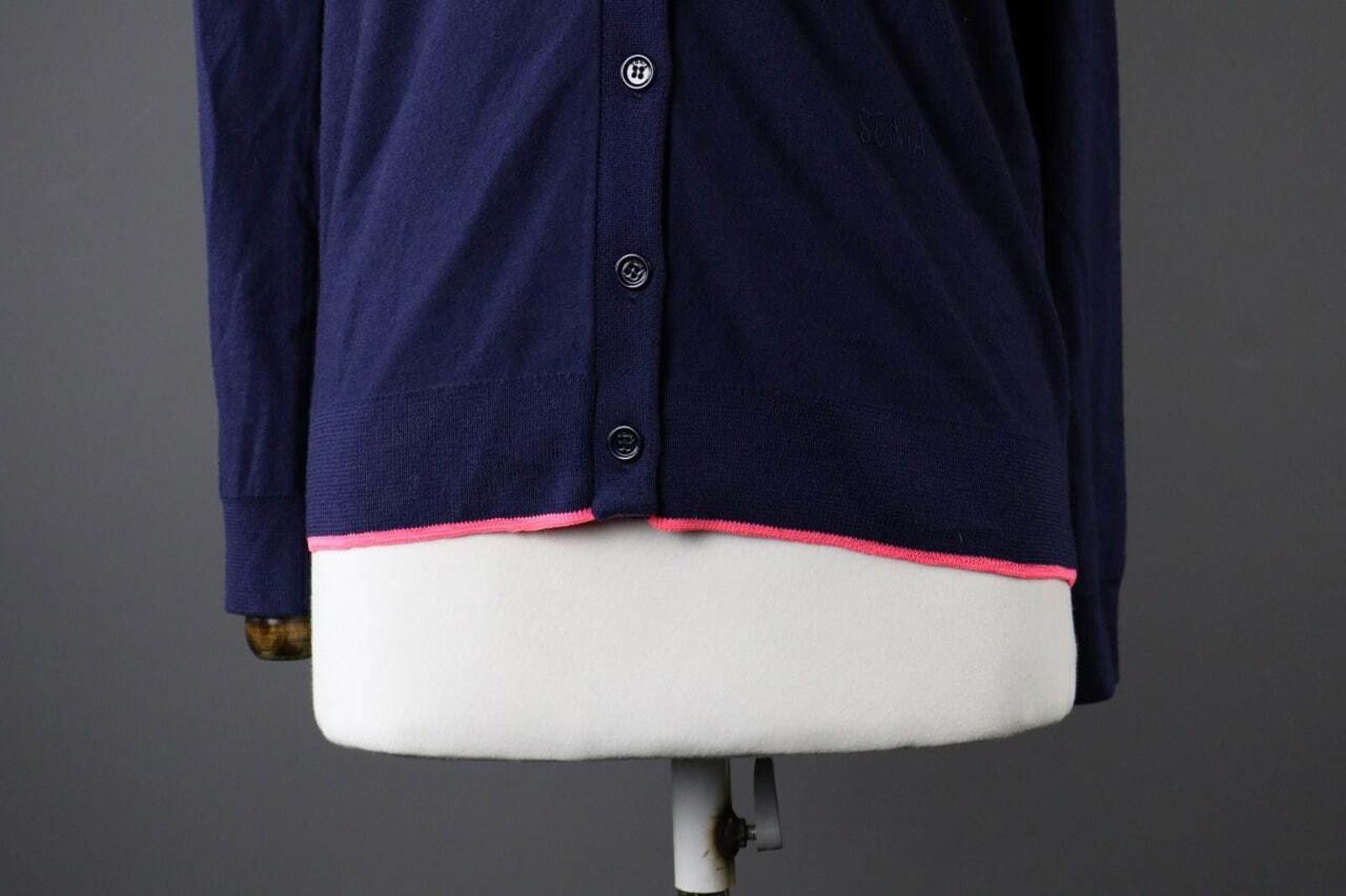 Designer Sonia by Sonia Rykel Wool Designer Cardigan Sweater Size L Size L / US 10 / IT 46 - 4 Thumbnail