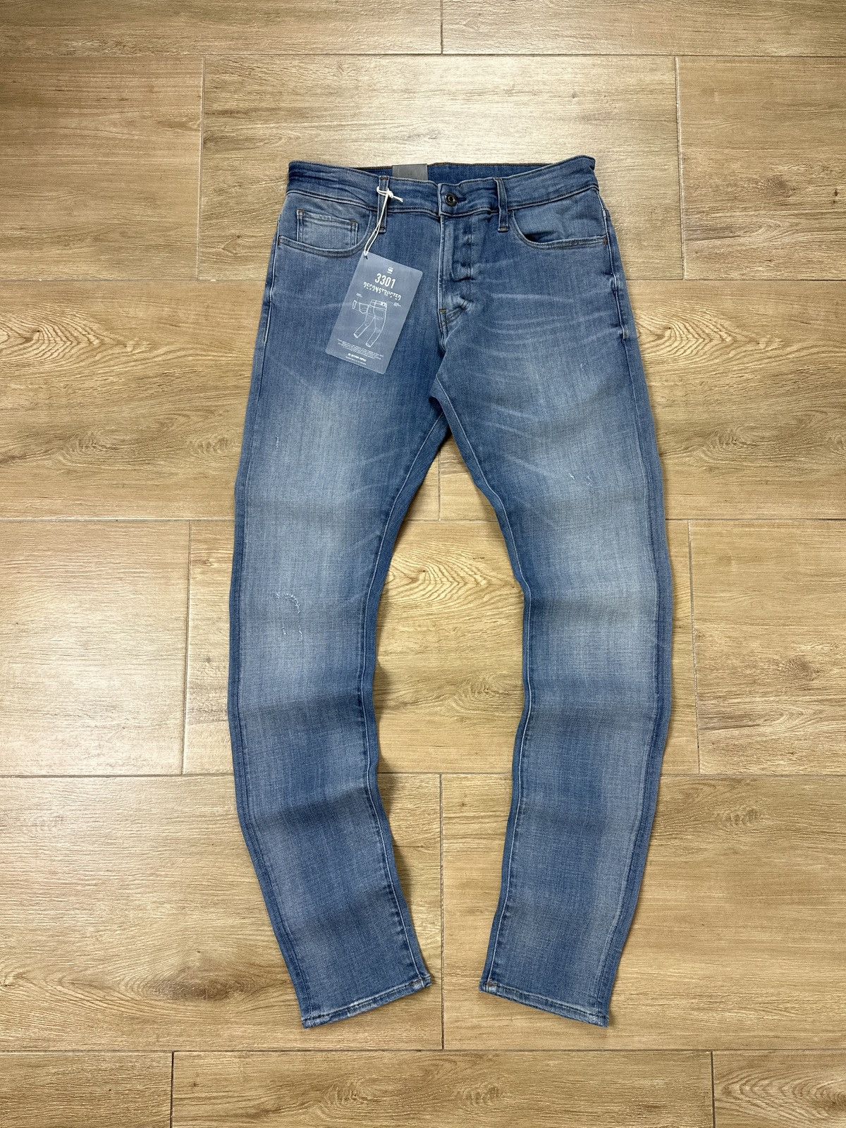 NEW🏷️ G-Star Raw 3301 Deconstructed Skinny Denim Jeans